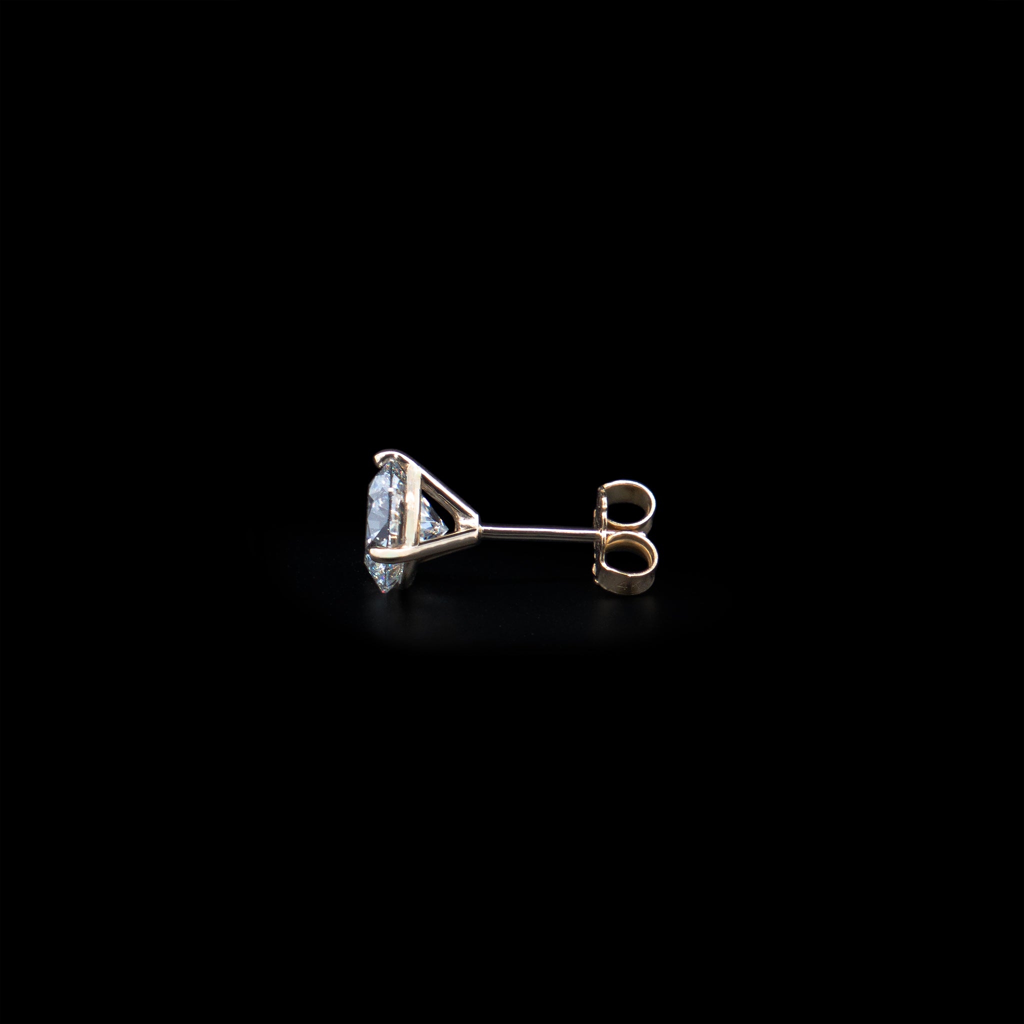 3.02ct Round lab grown diamond studs