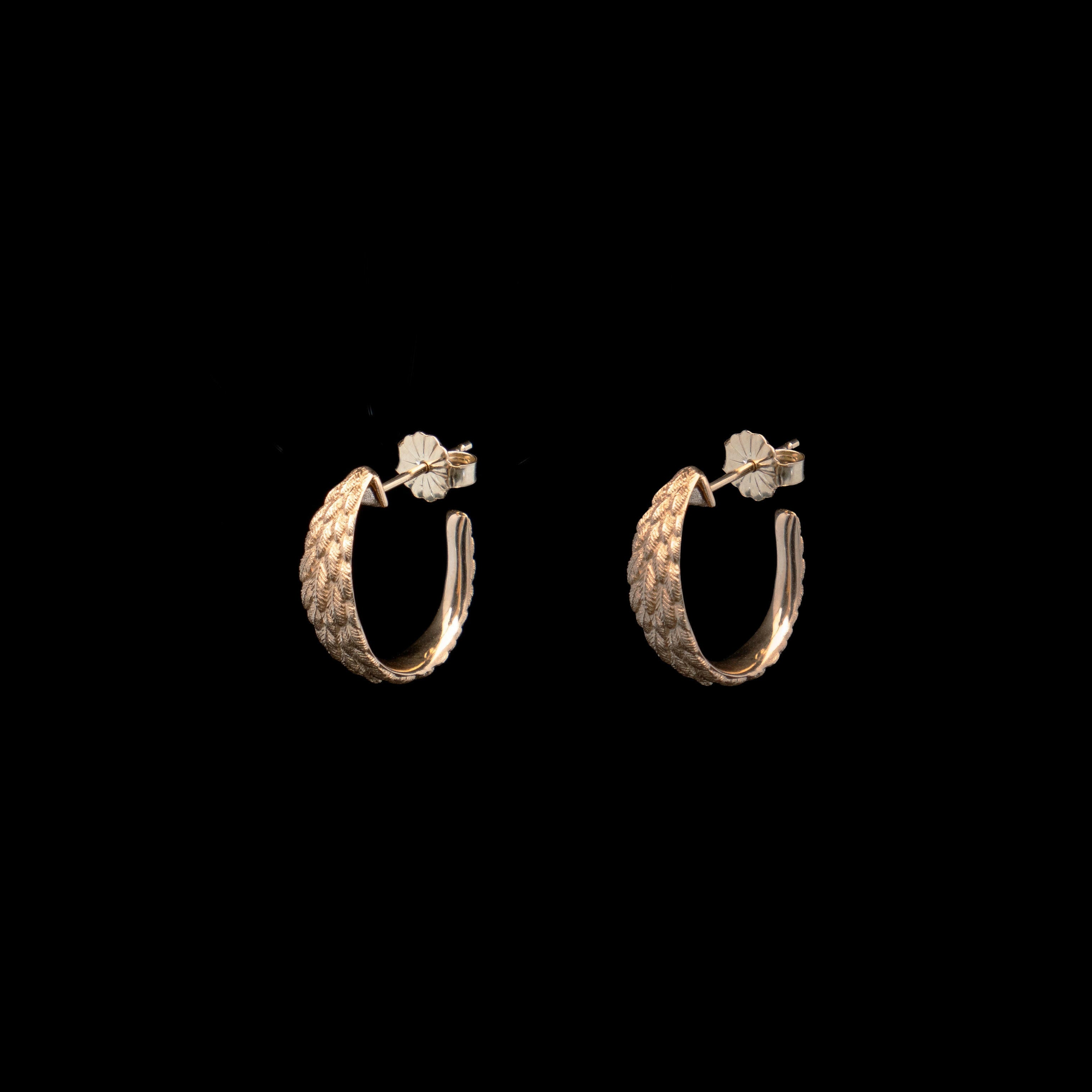 gold hoop earrings
