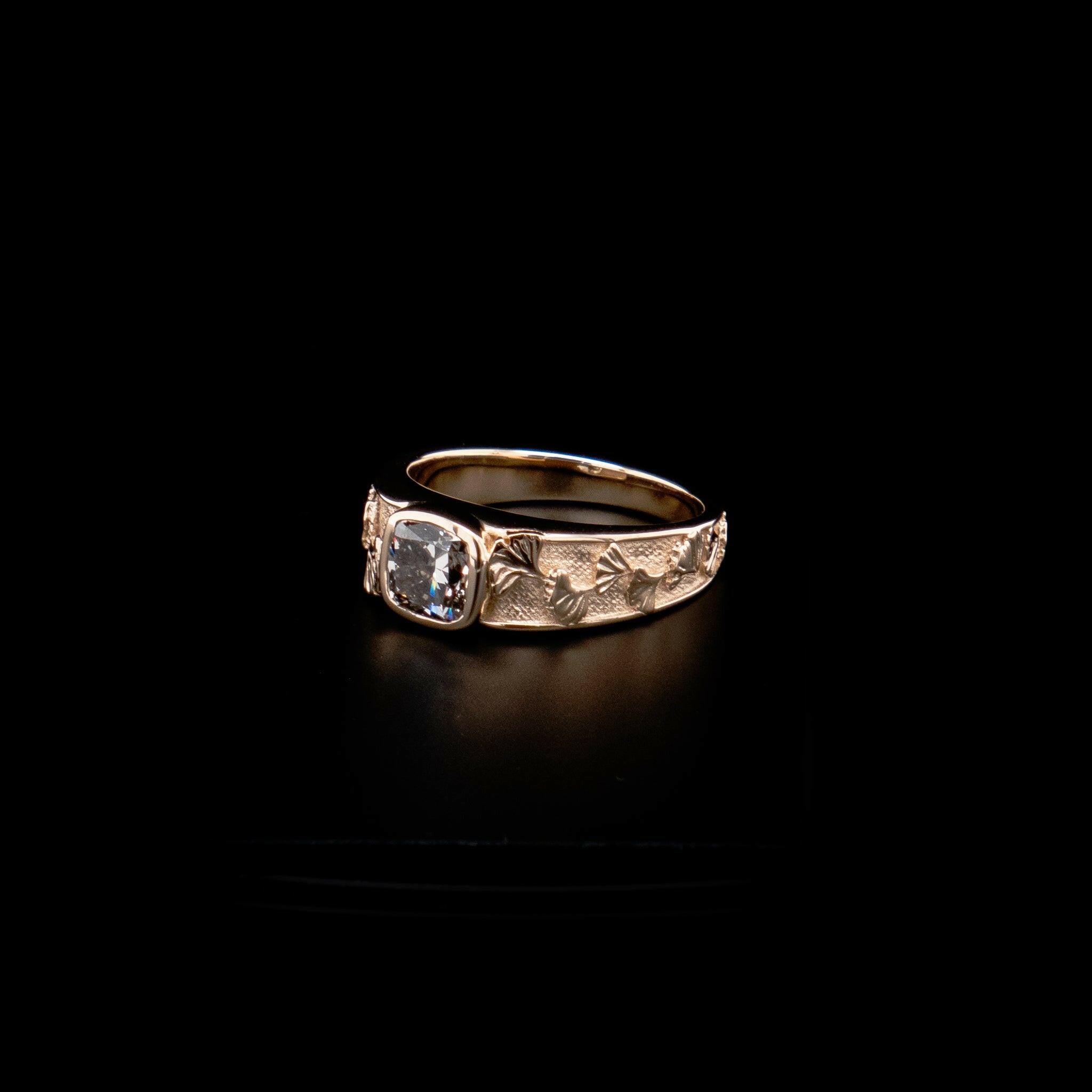 unique flower engagement ring