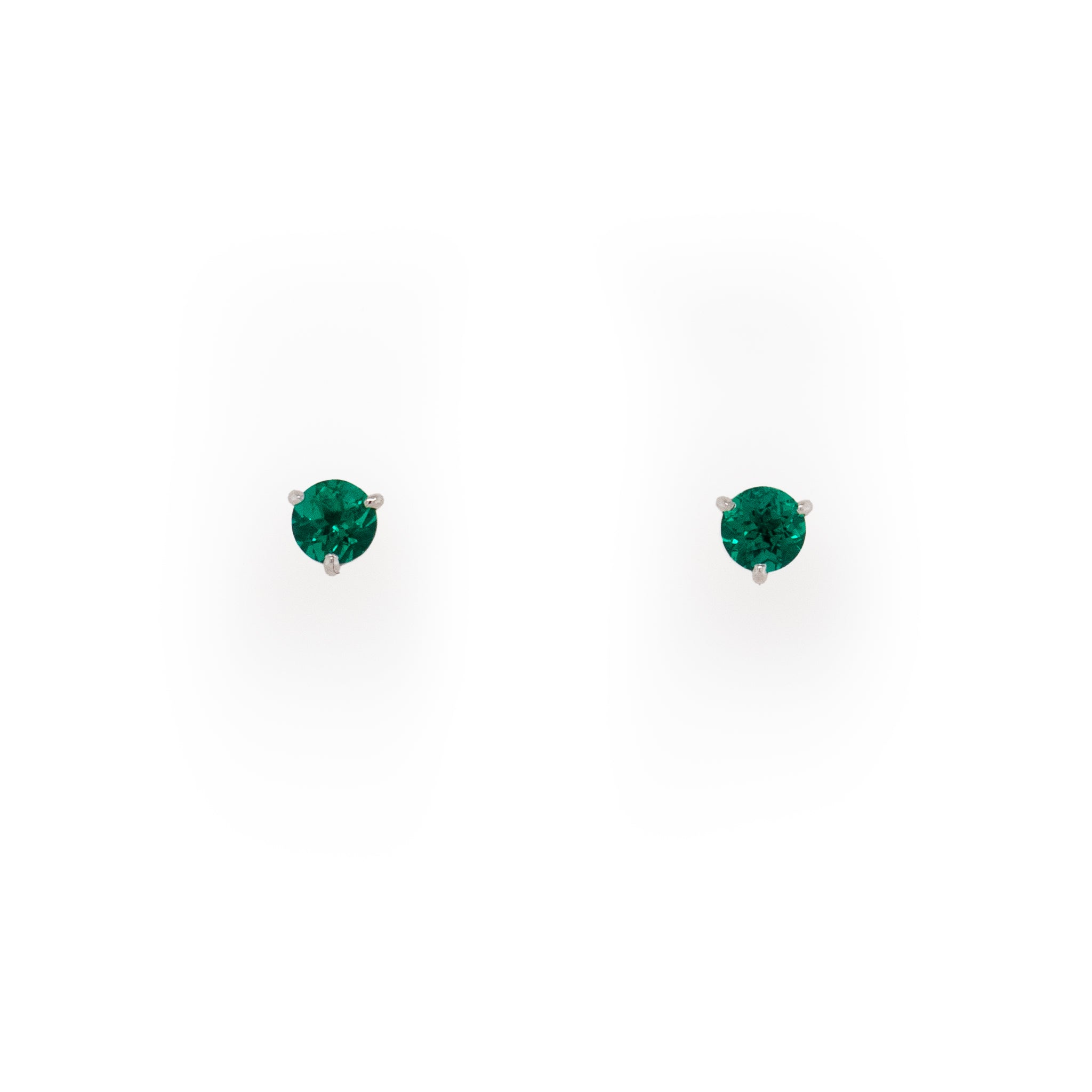 green earrings