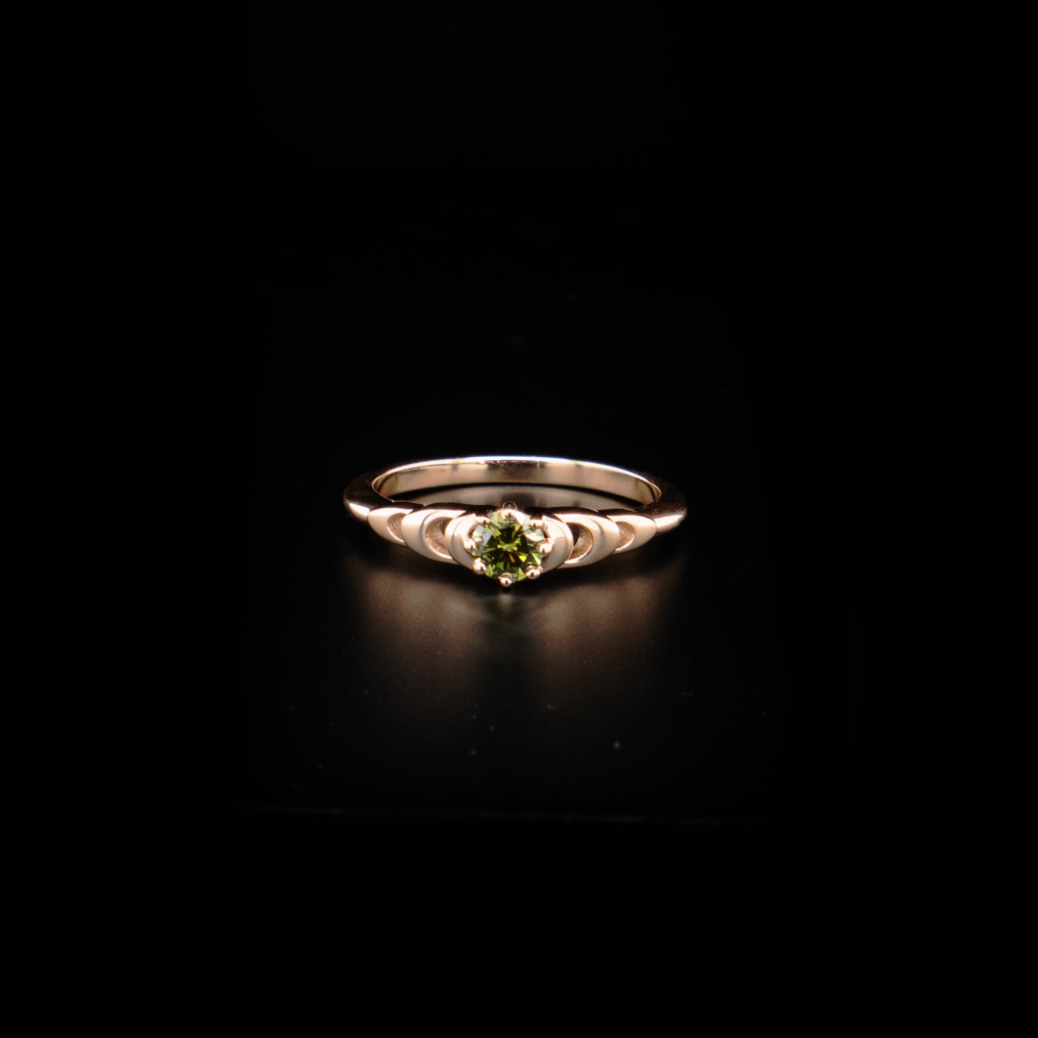 green diamond ring