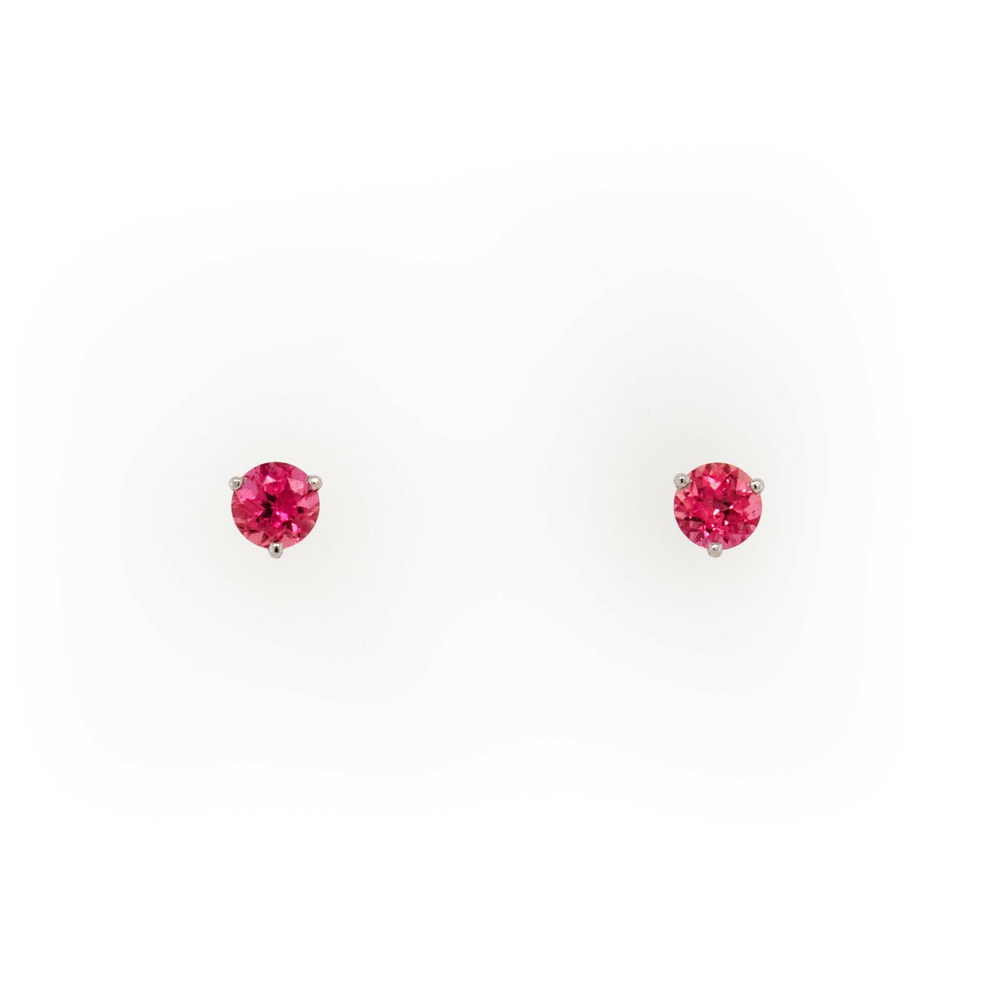 pink sapphire earrings