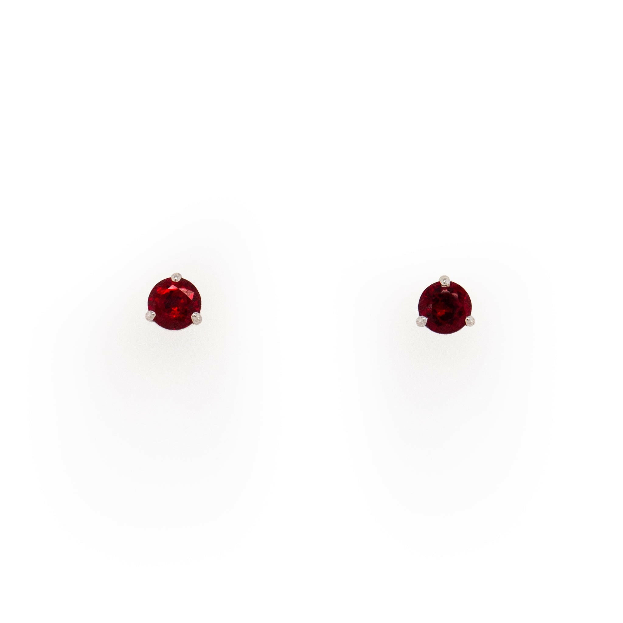 ruby studs