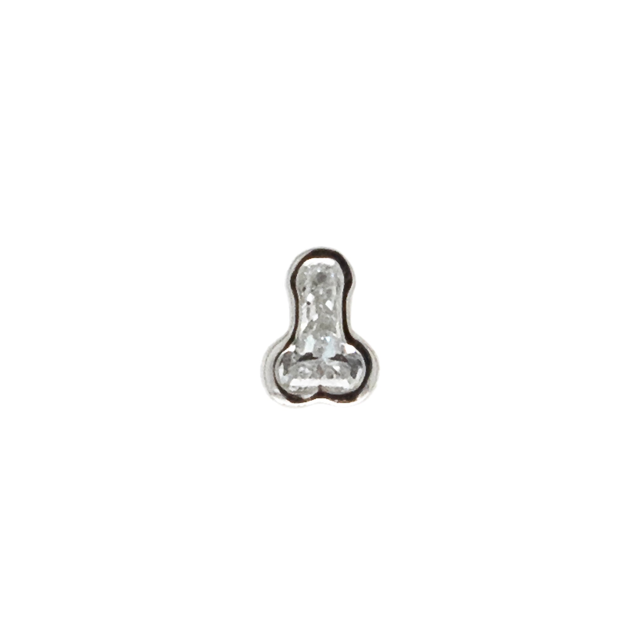 platinum diamond penis stud