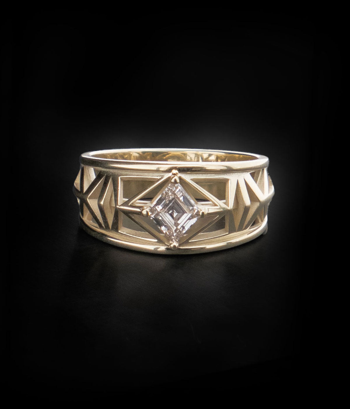 diamond kite ring