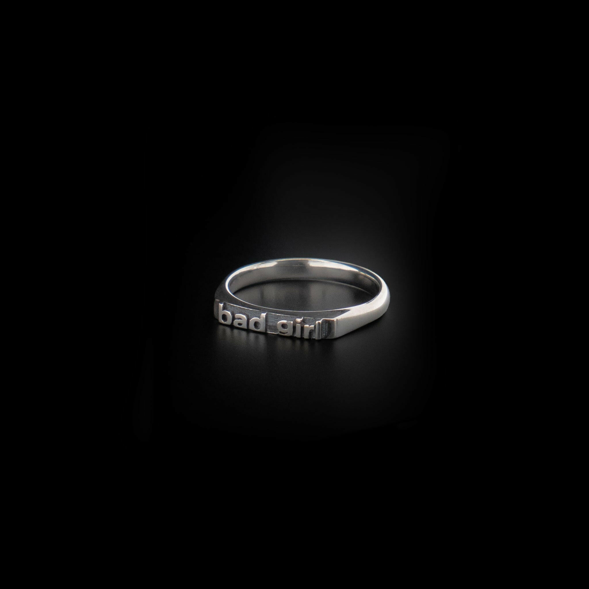 bad girl sterling ring