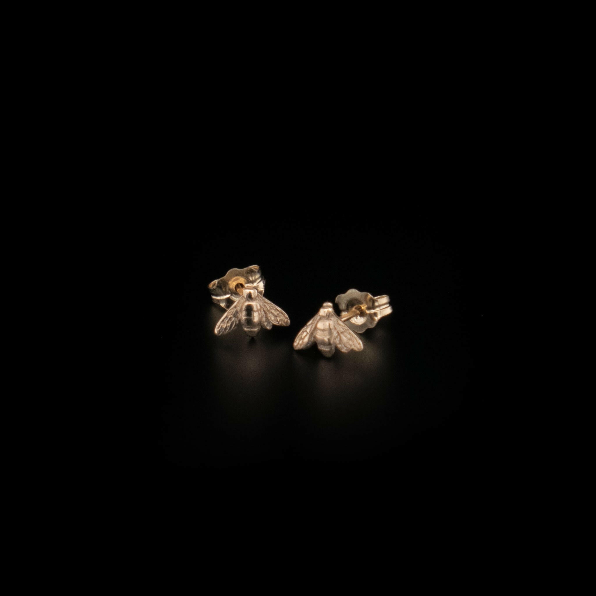 Pair of 14K Gold Baby Bee studs