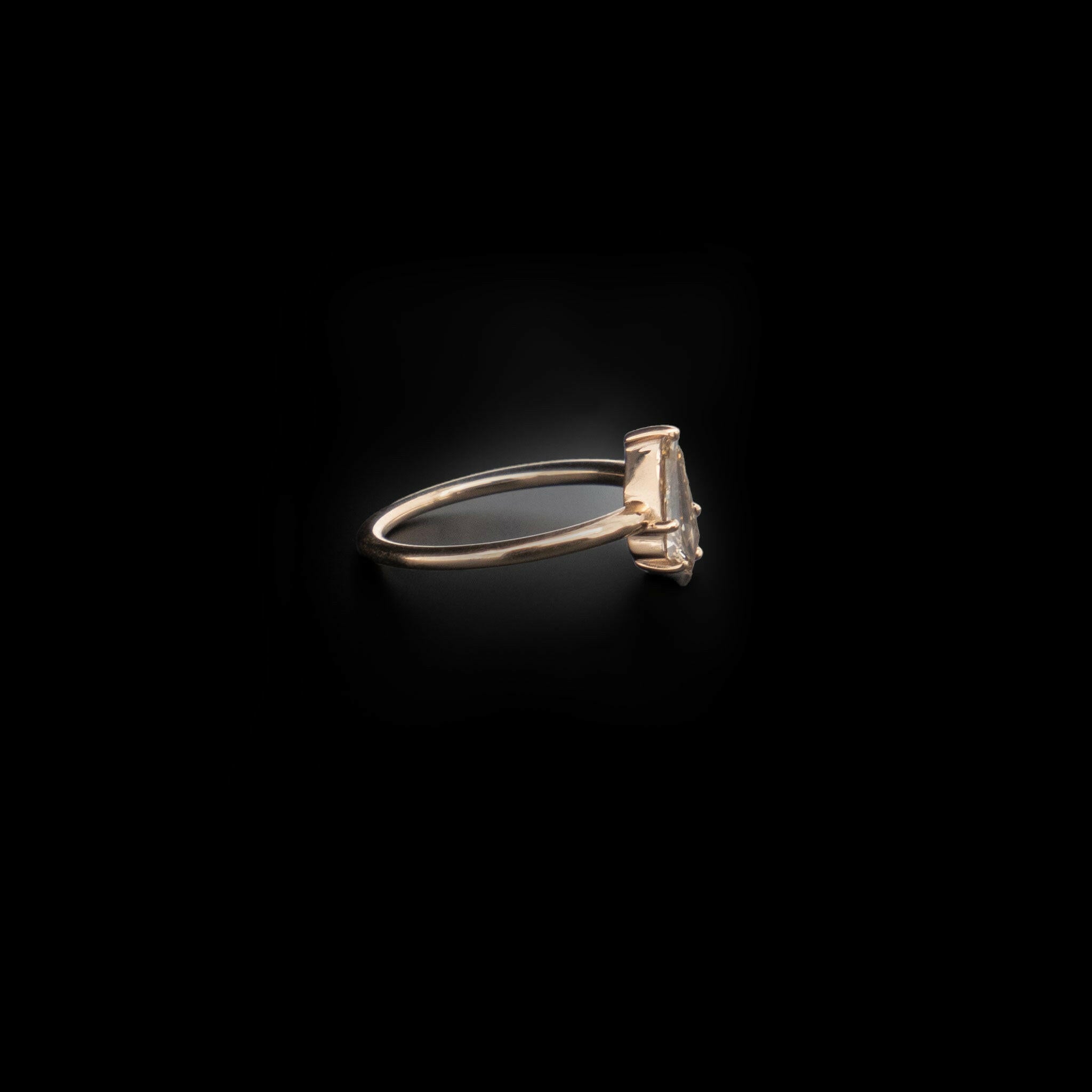 champagne diamond engagement ring