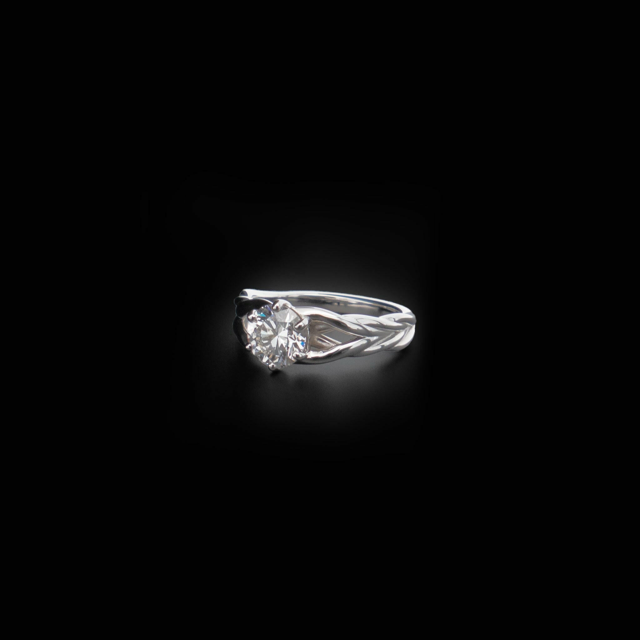 braided wedding ring