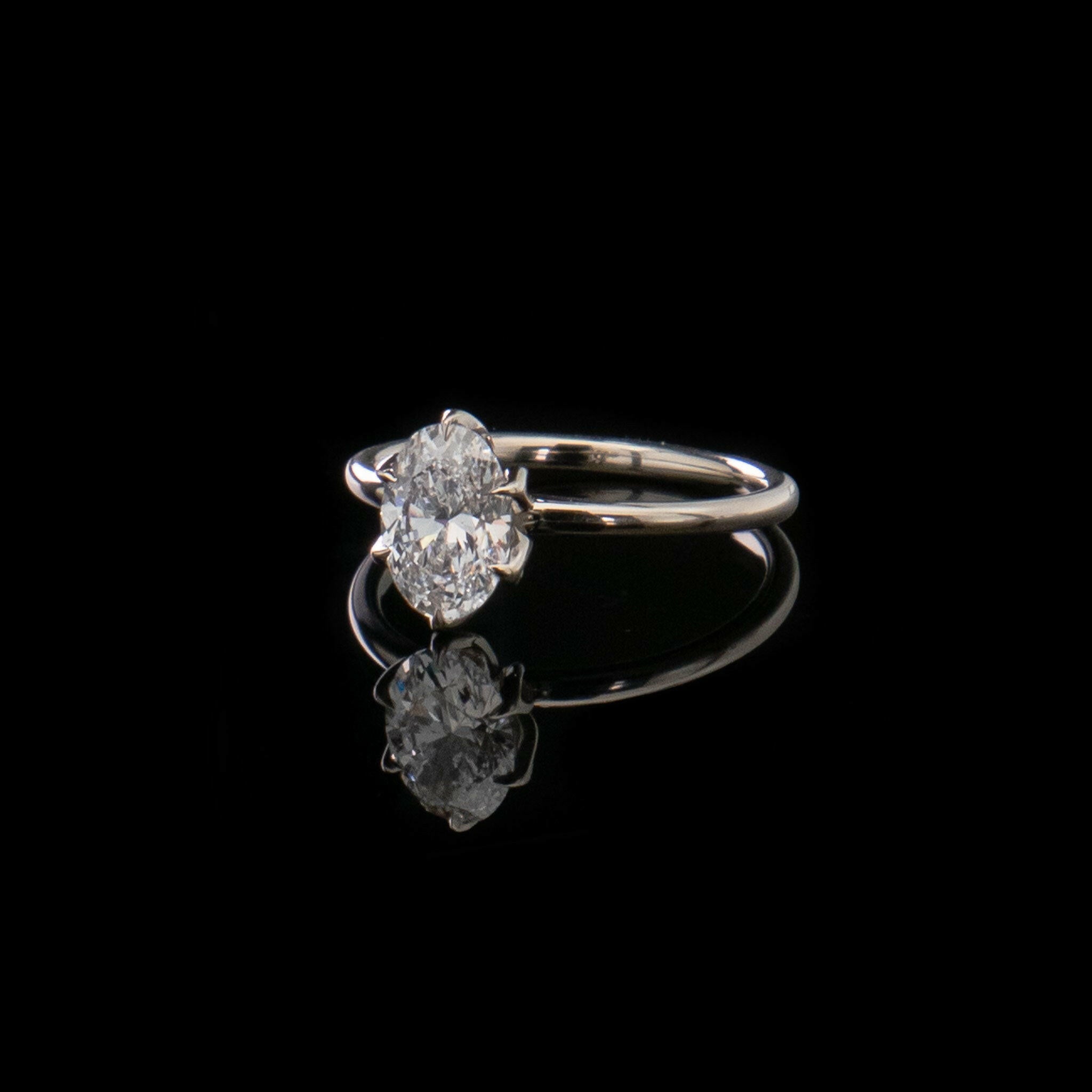 floral engagement ring