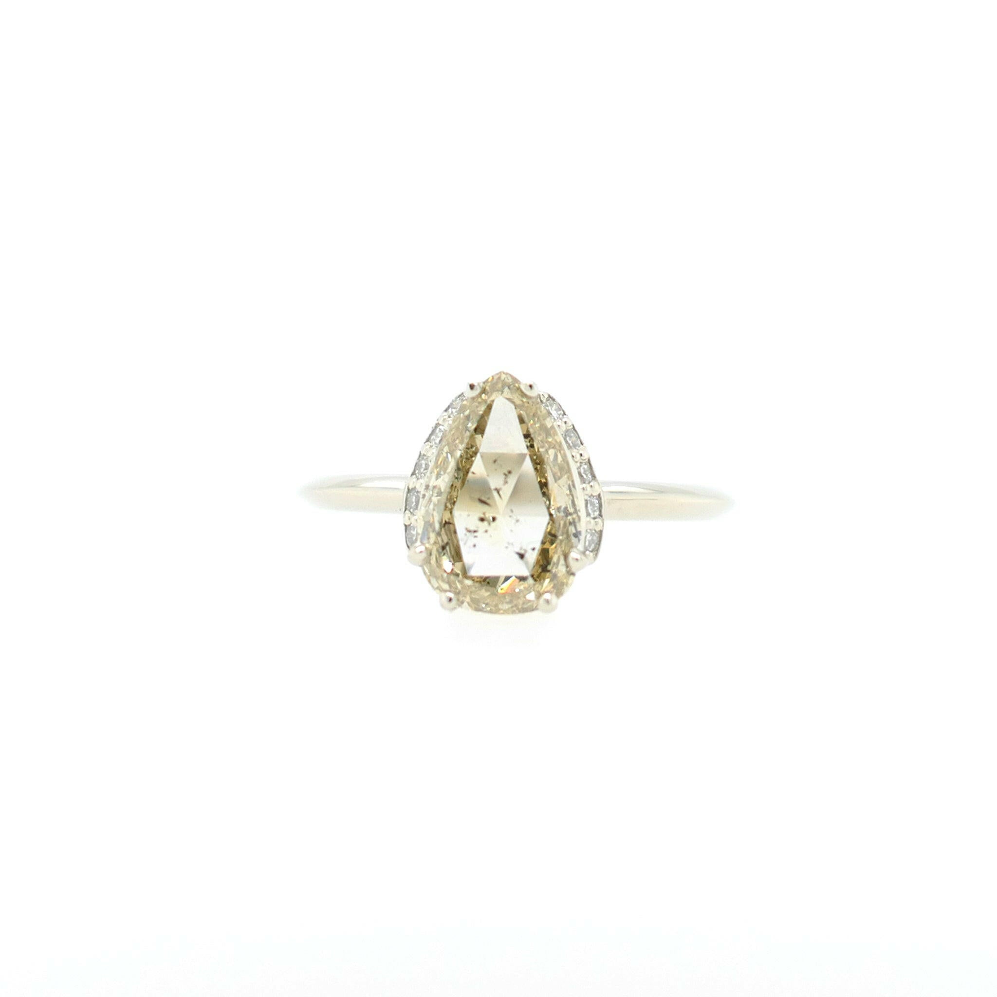 salt and pepper champagne ring