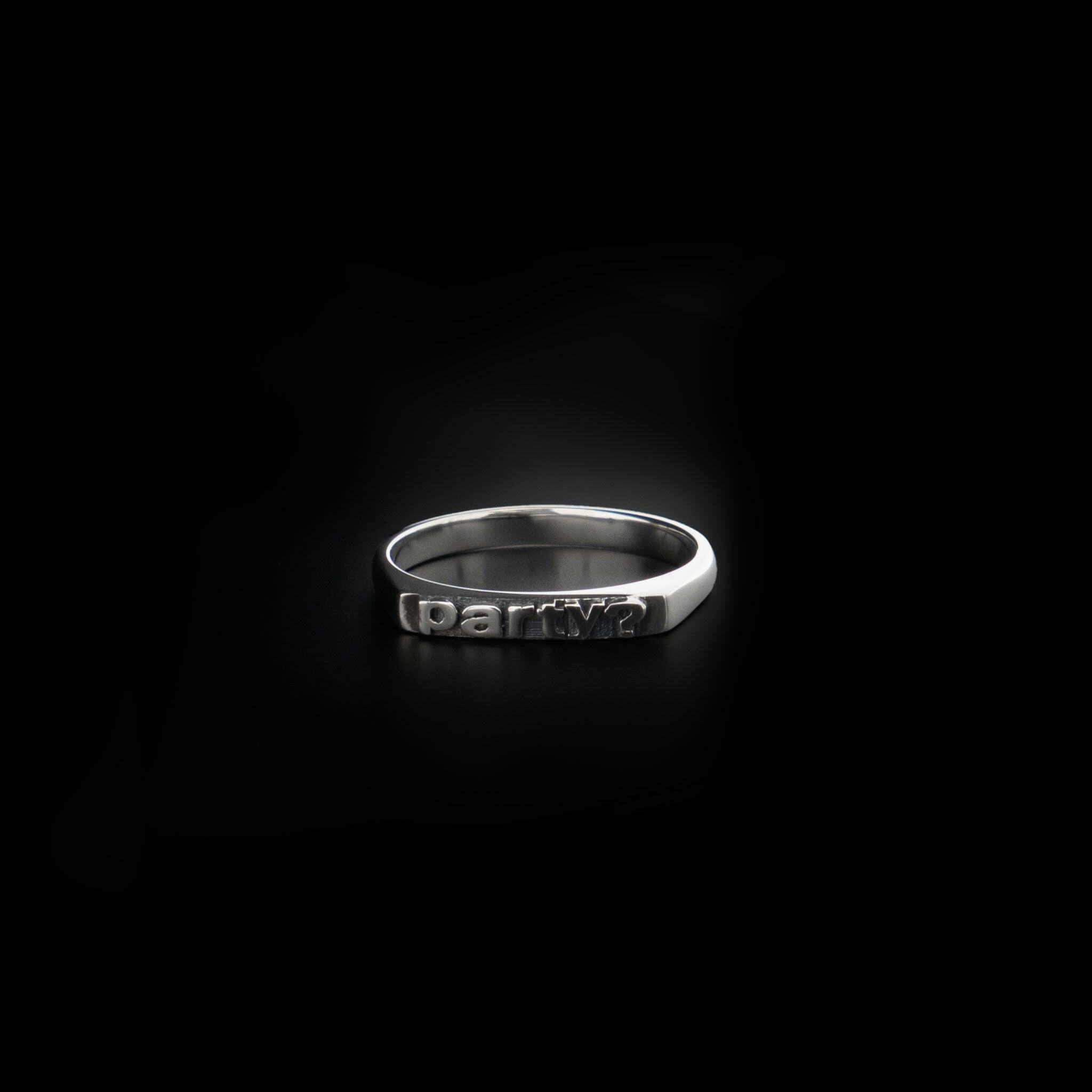 silver party ring