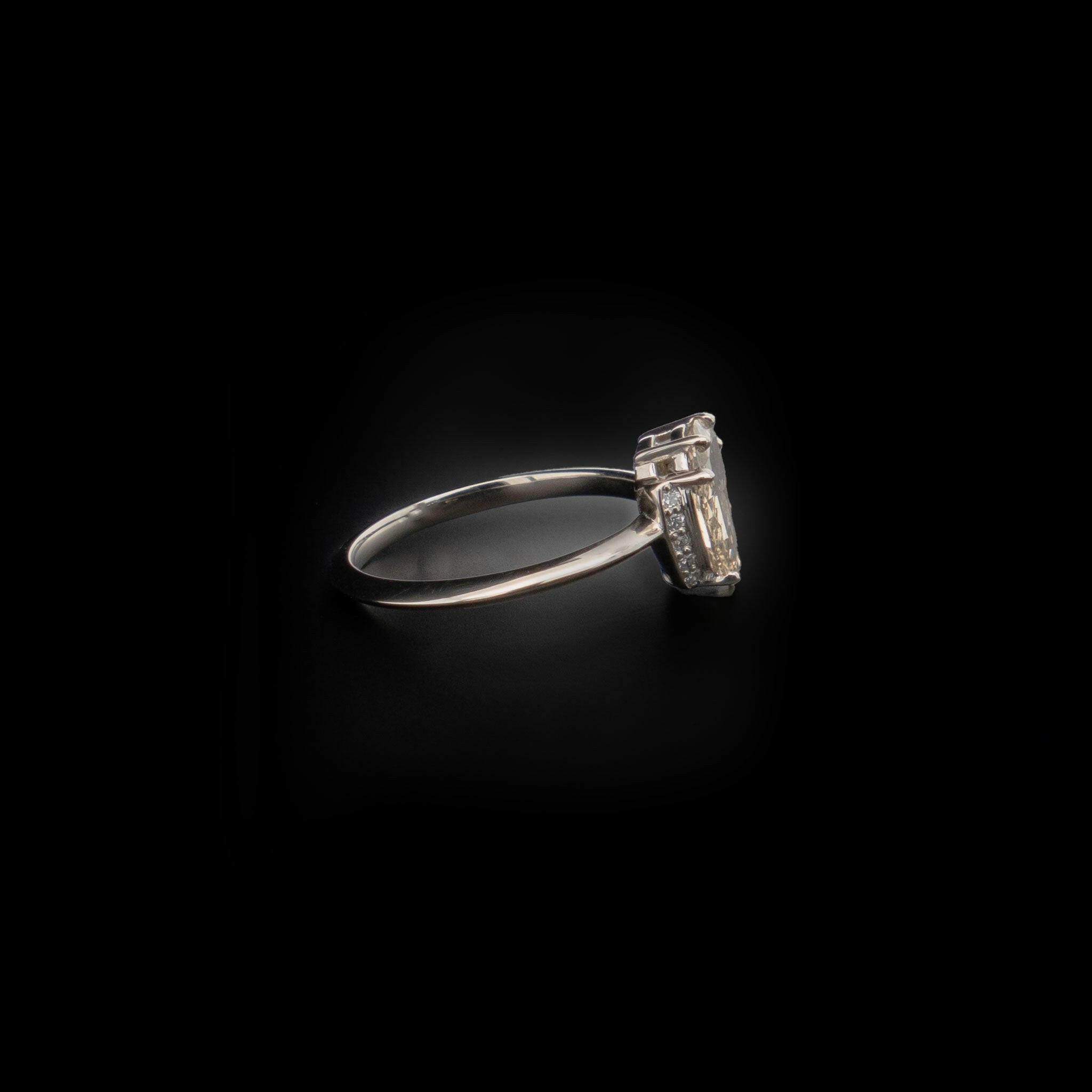 white gold ring