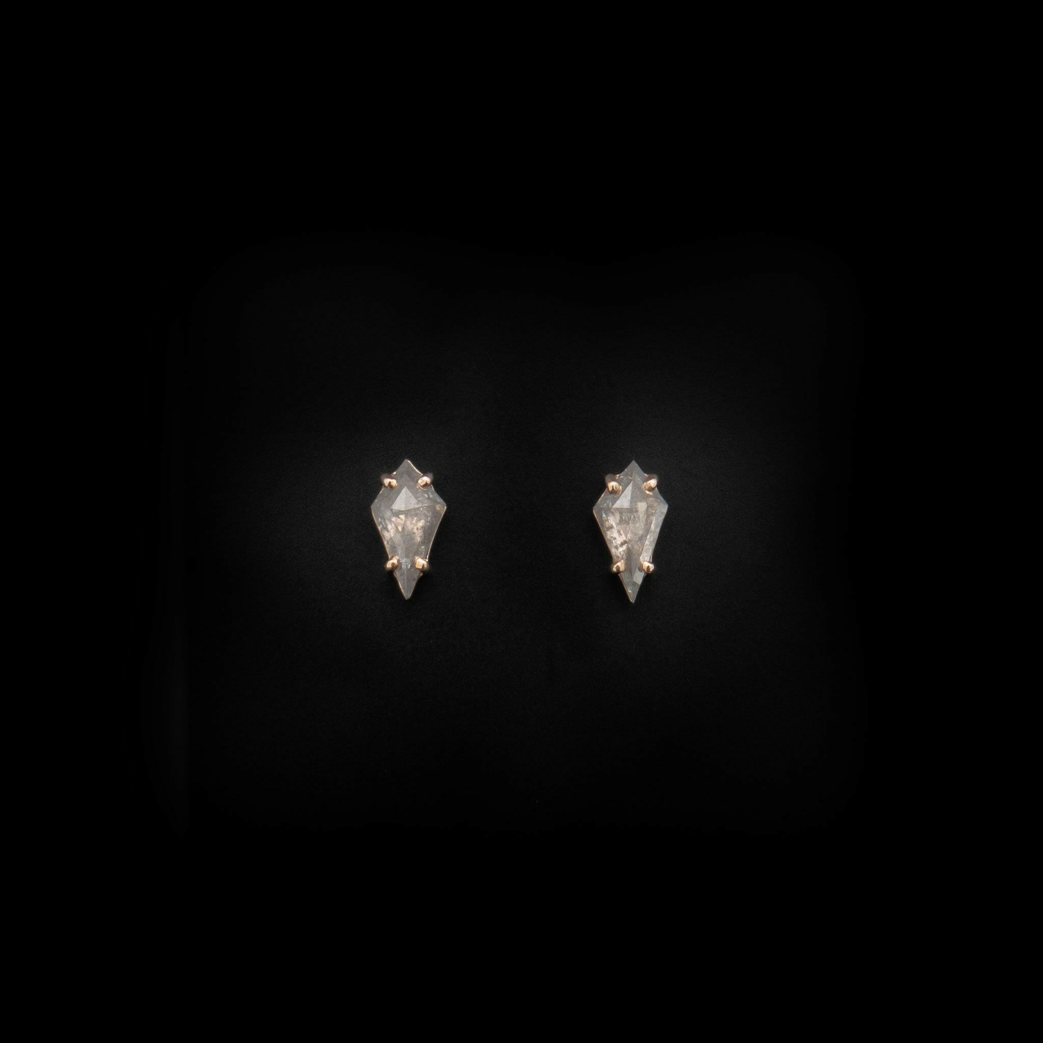 salt and pepper diamond studs