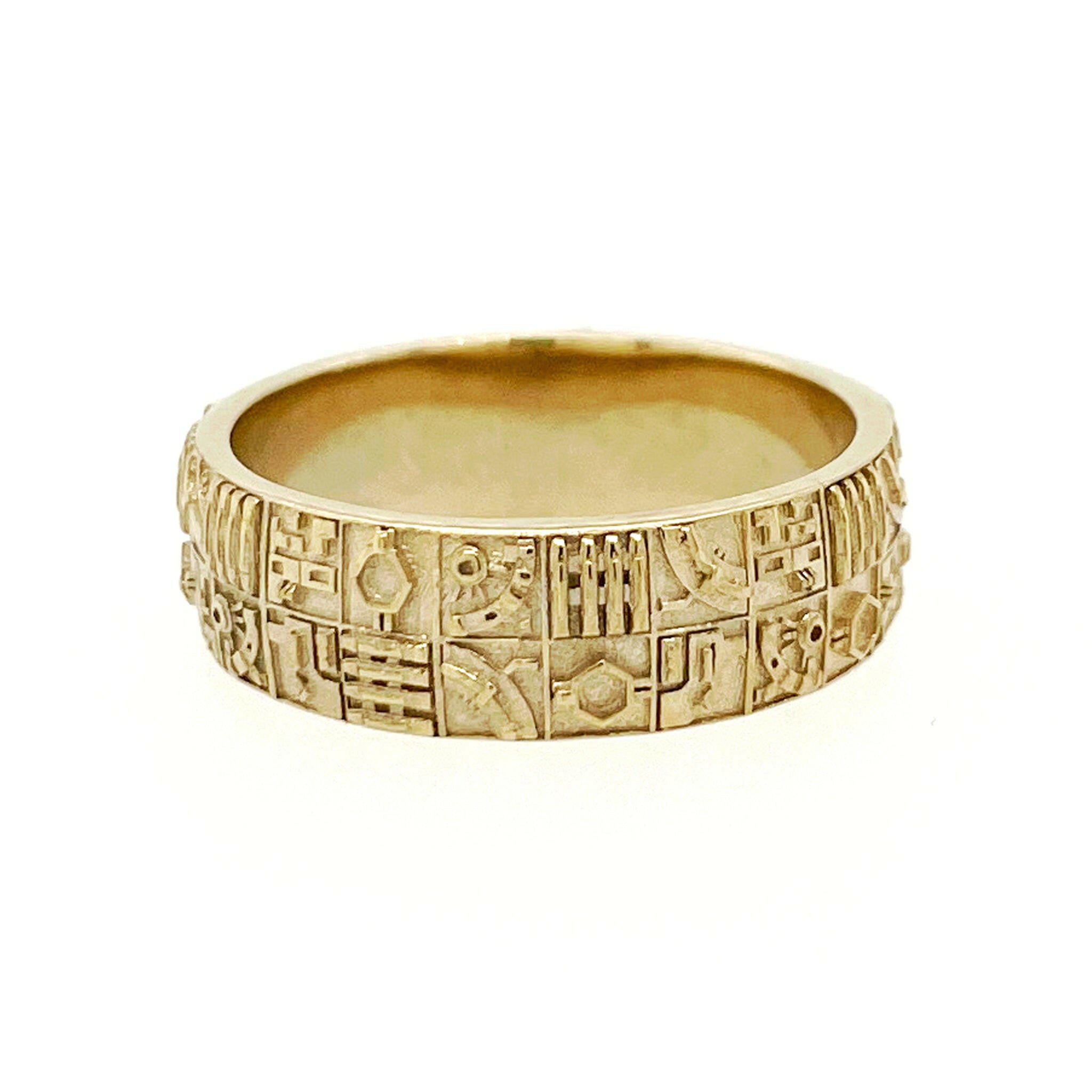 Trench Run Ring- Gold - Ilah Cibis Jewelry-Rings