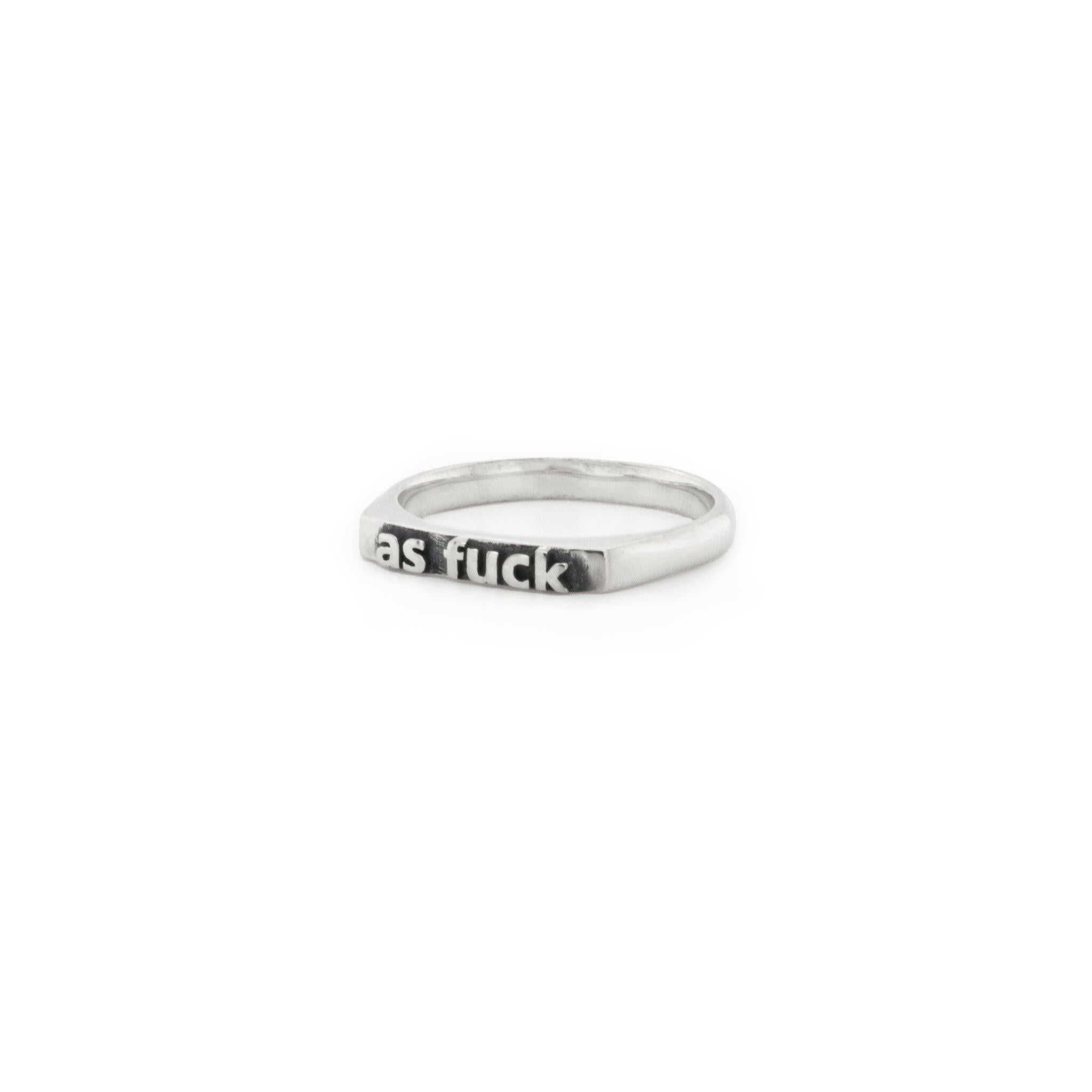 silver stacking ring