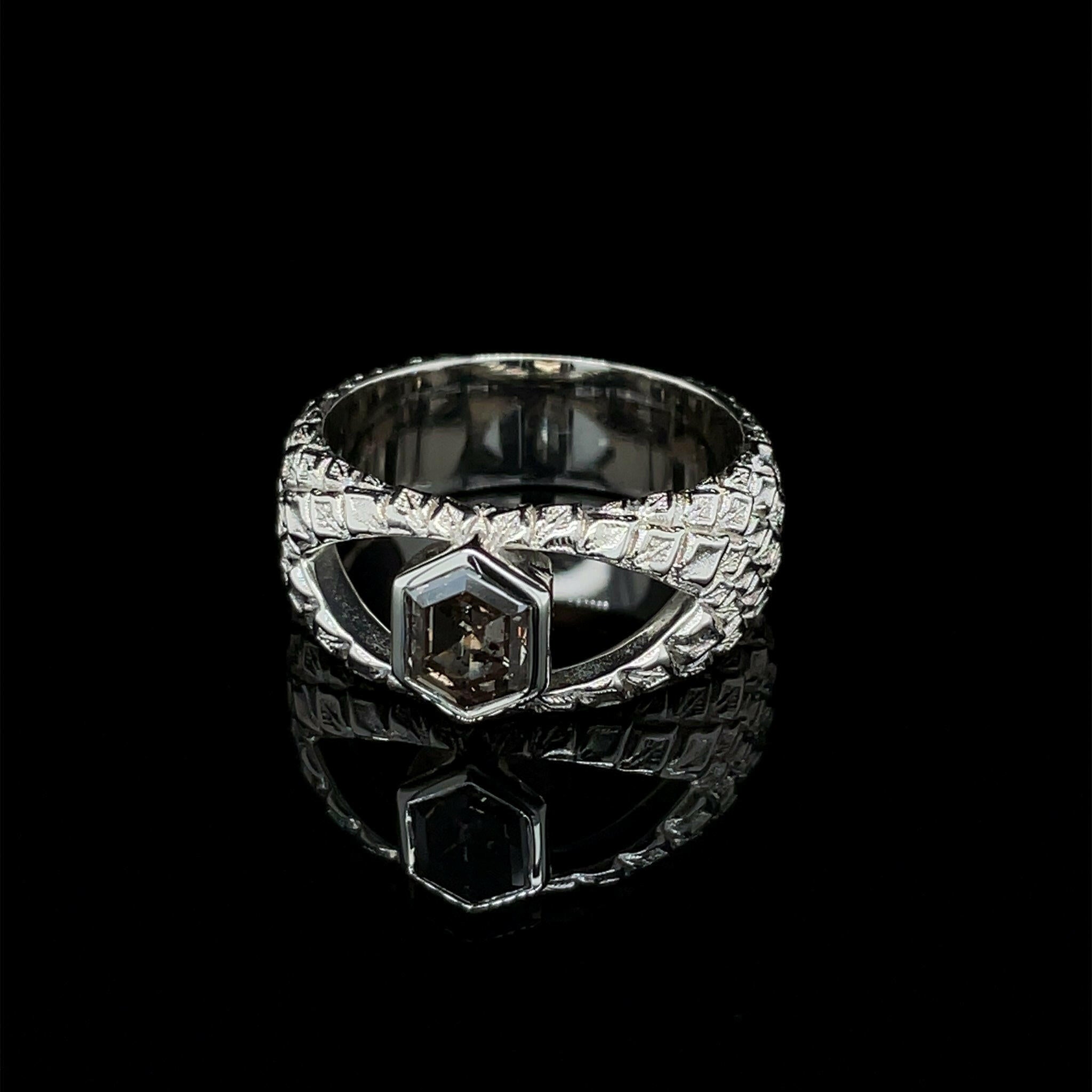 white gold dragon ring