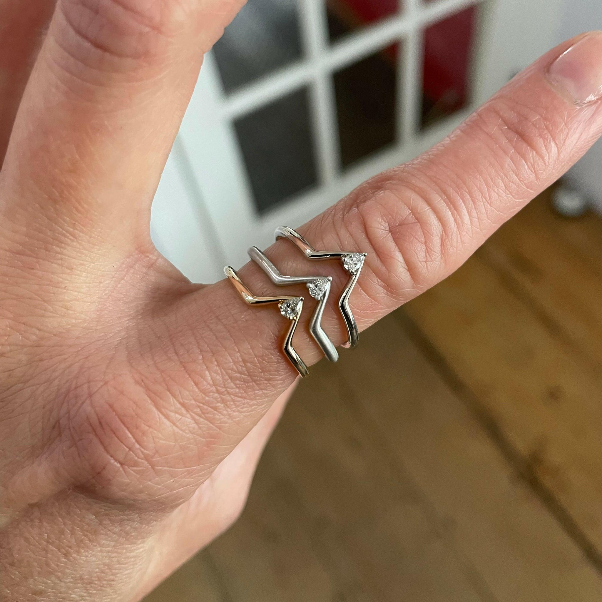 stacked chevron bands