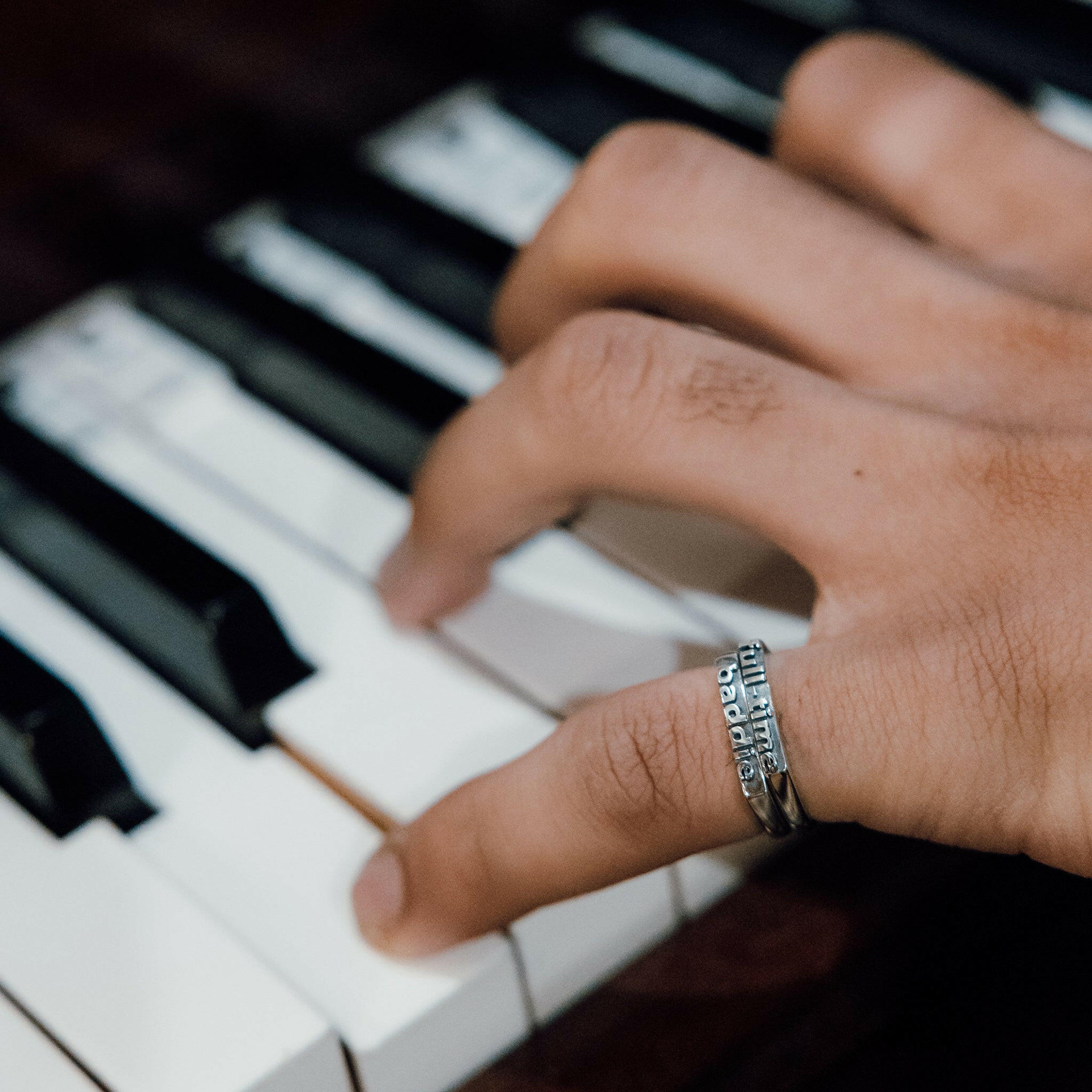 silver word ring