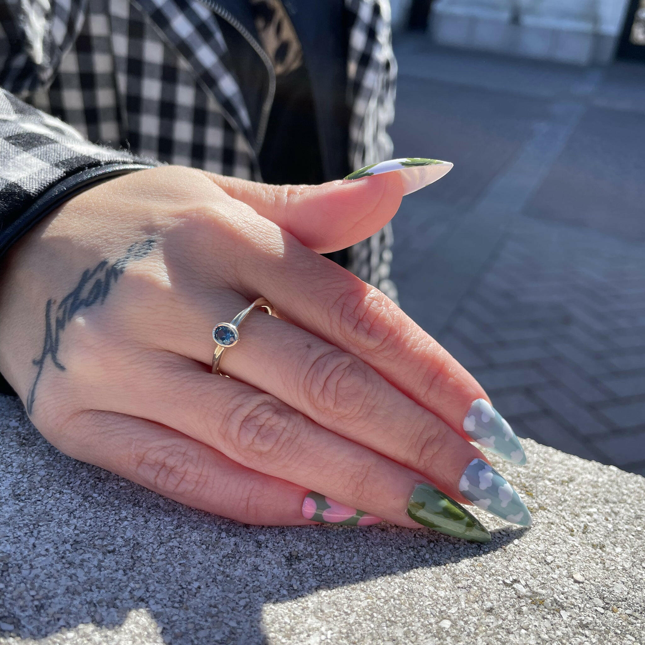 dainty yellow gold ring