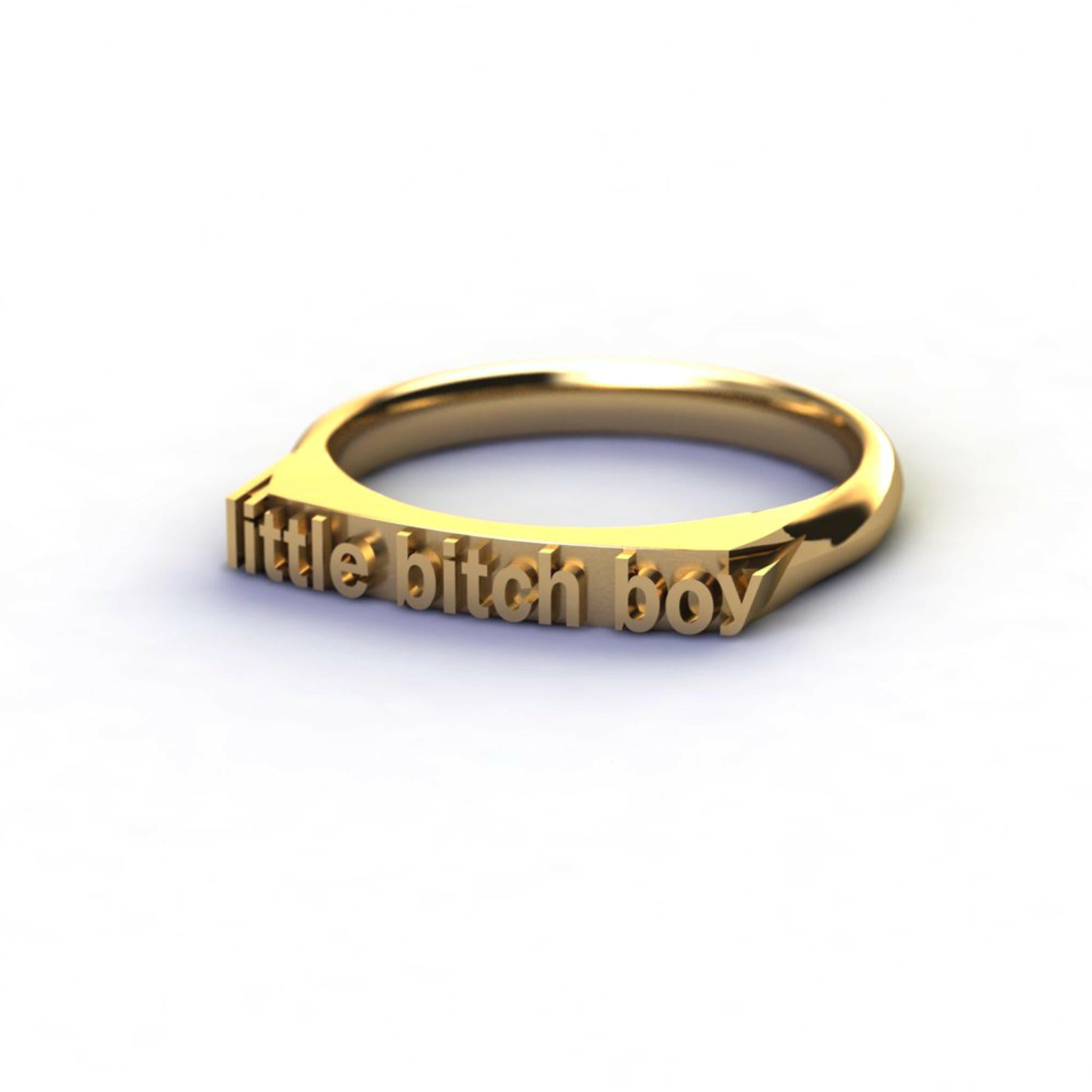 little bitch boy - Ilah Cibis Jewelry-Rings