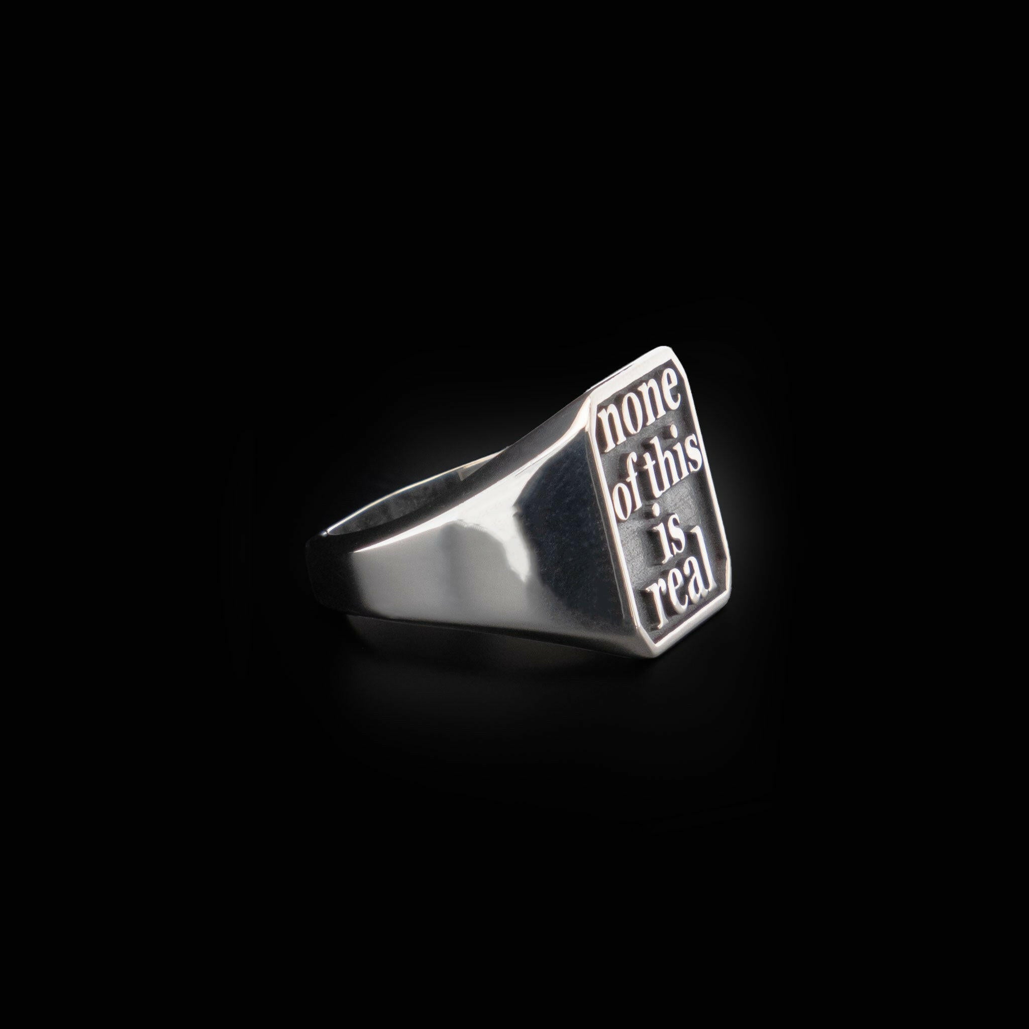None of this is real silver ring