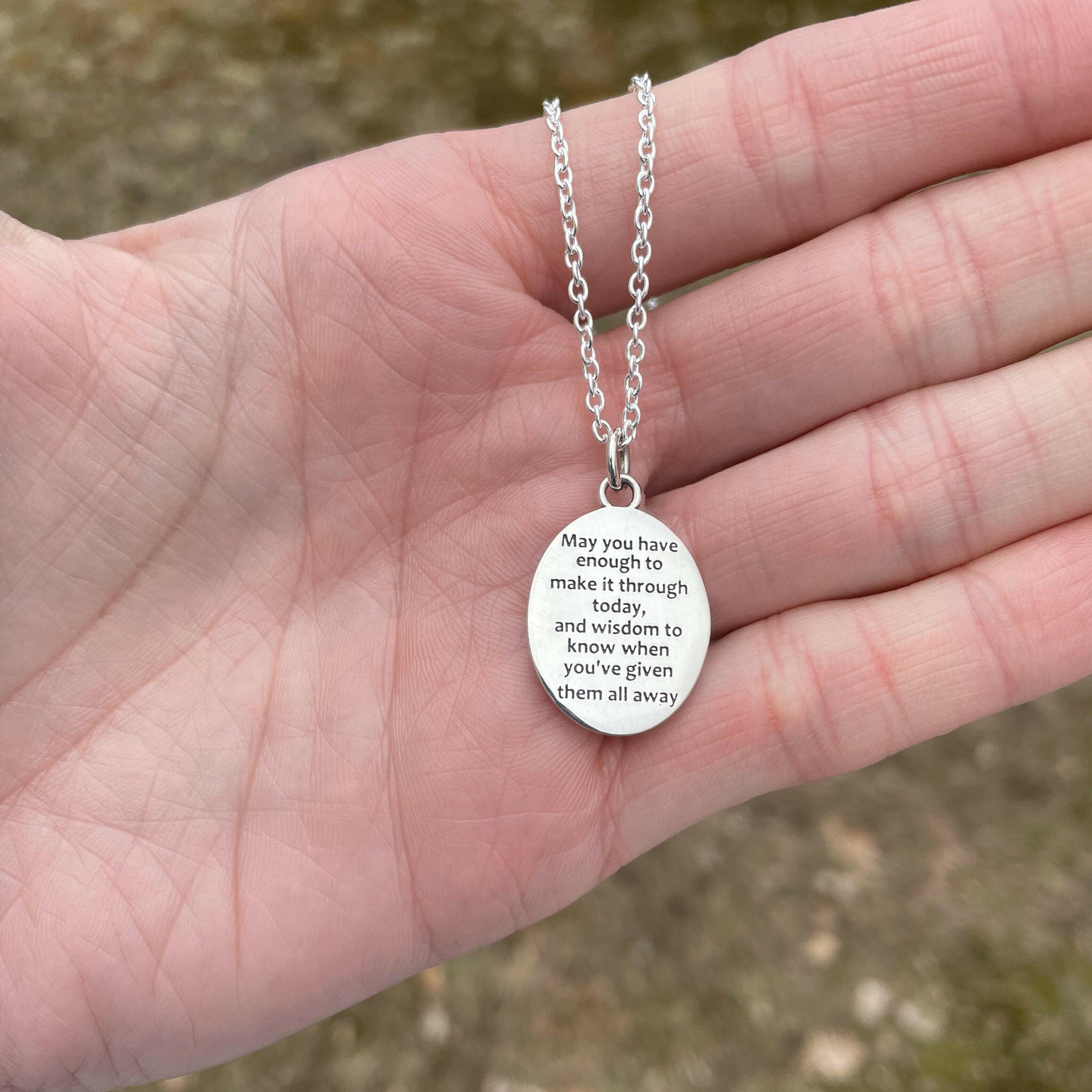 Quirky silver pendant