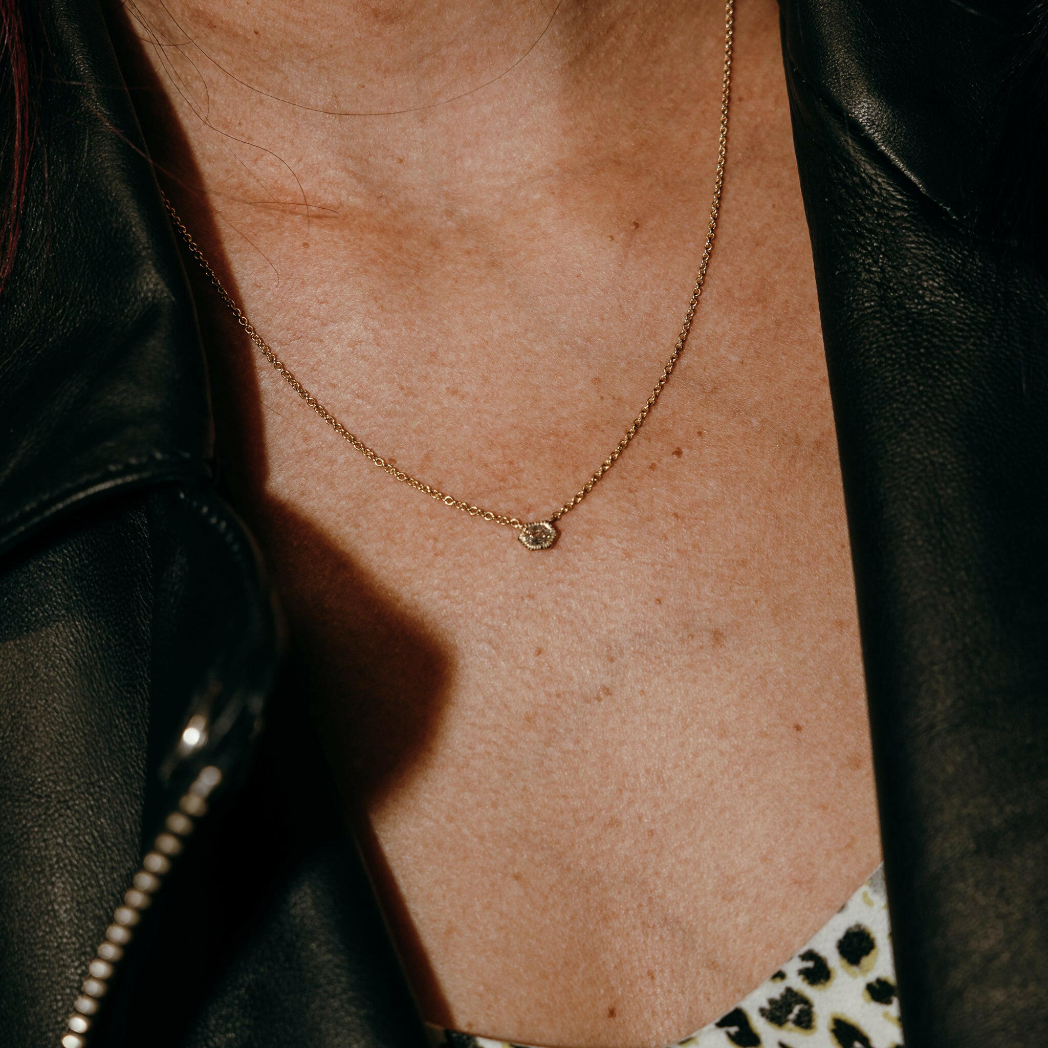 lab grown diamond necklace