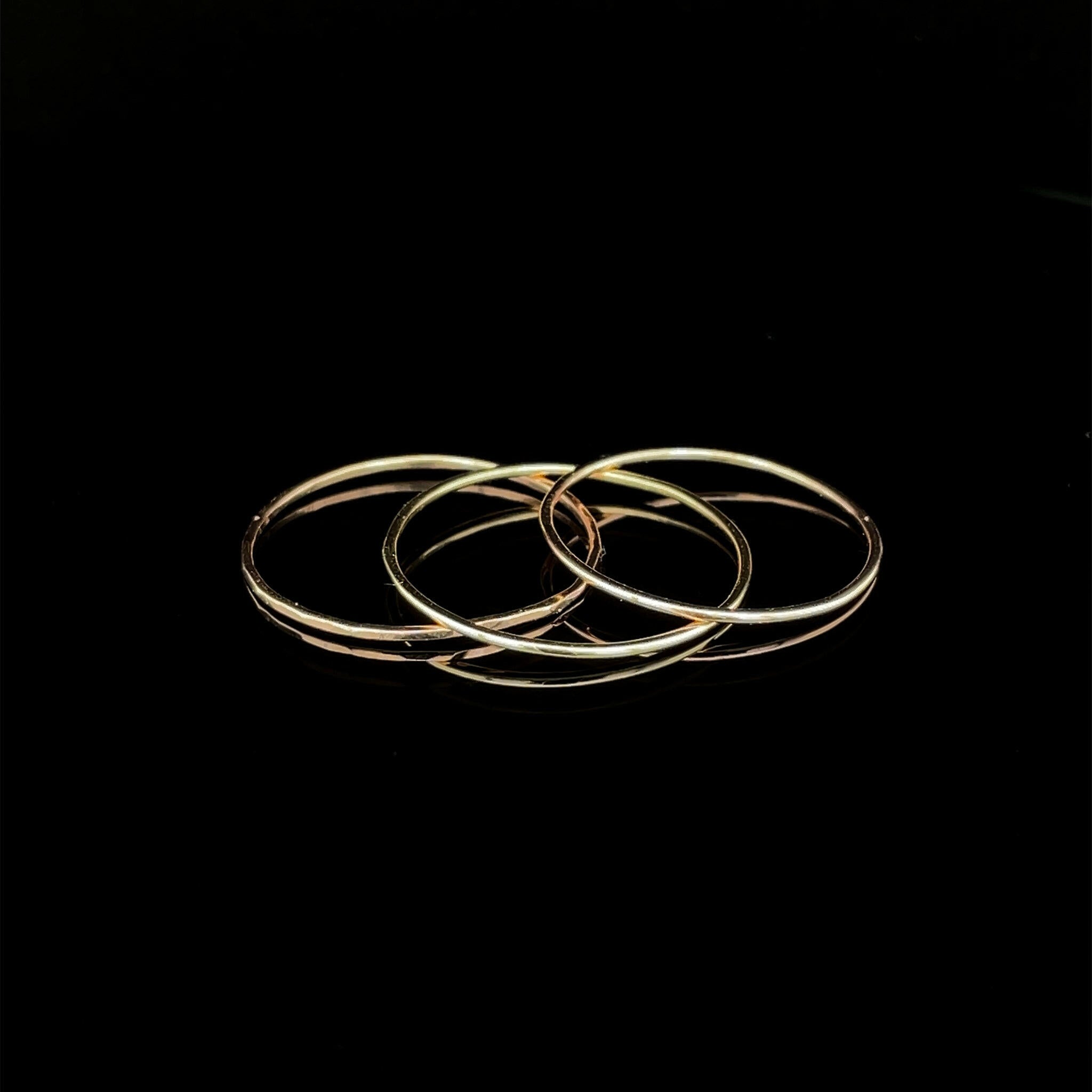 14k gold thin unisex band