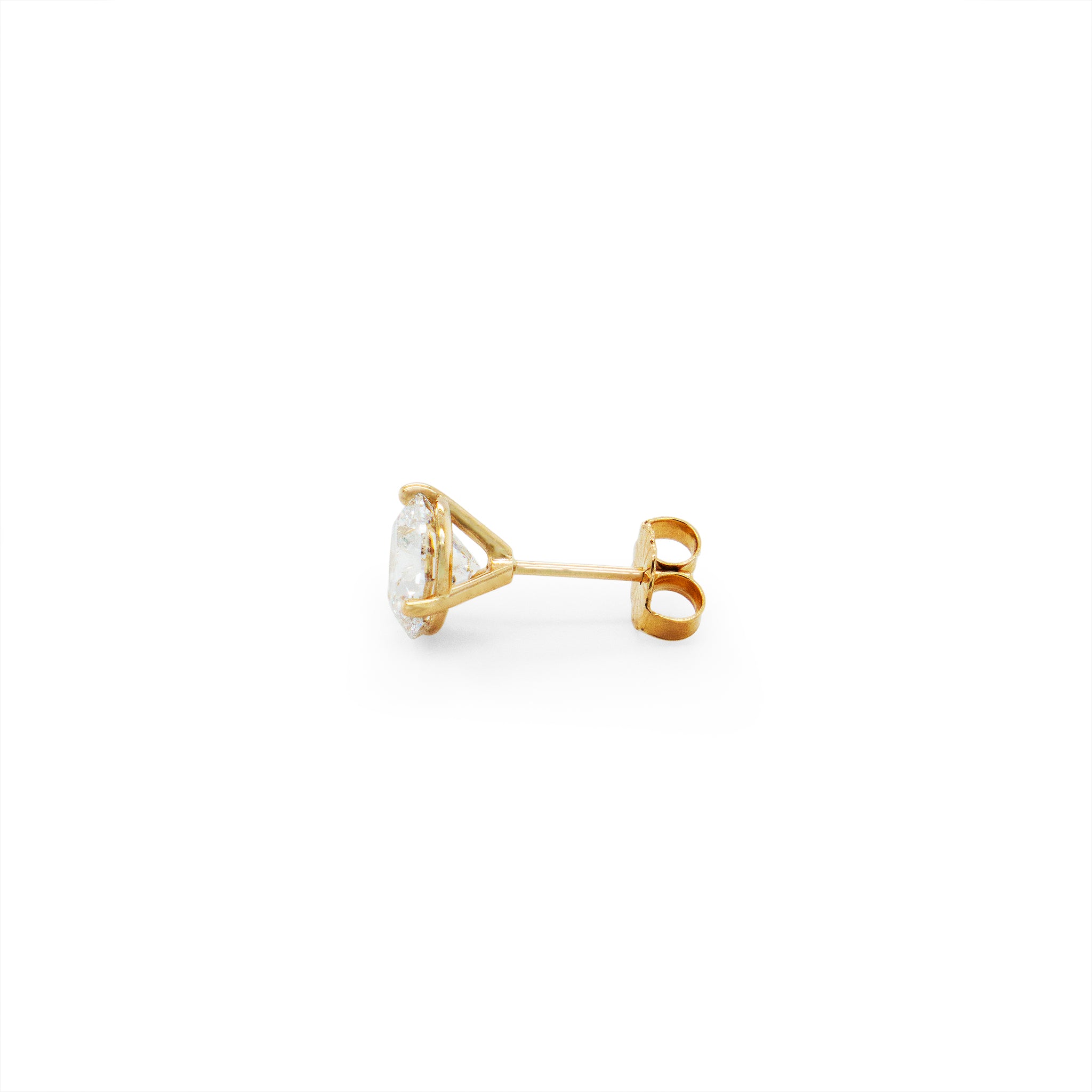 3.02ct Round lab grown diamond studs