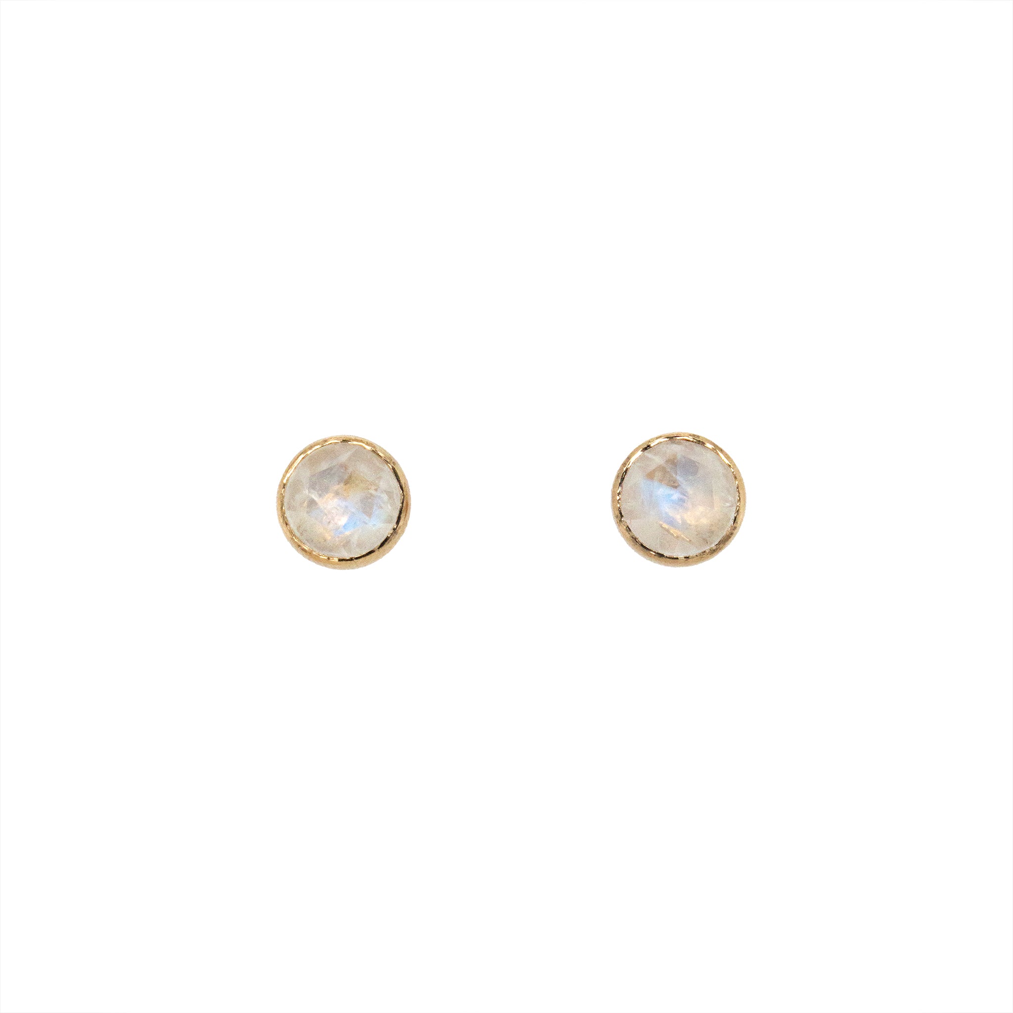 Rose Cut Peristerite Studs