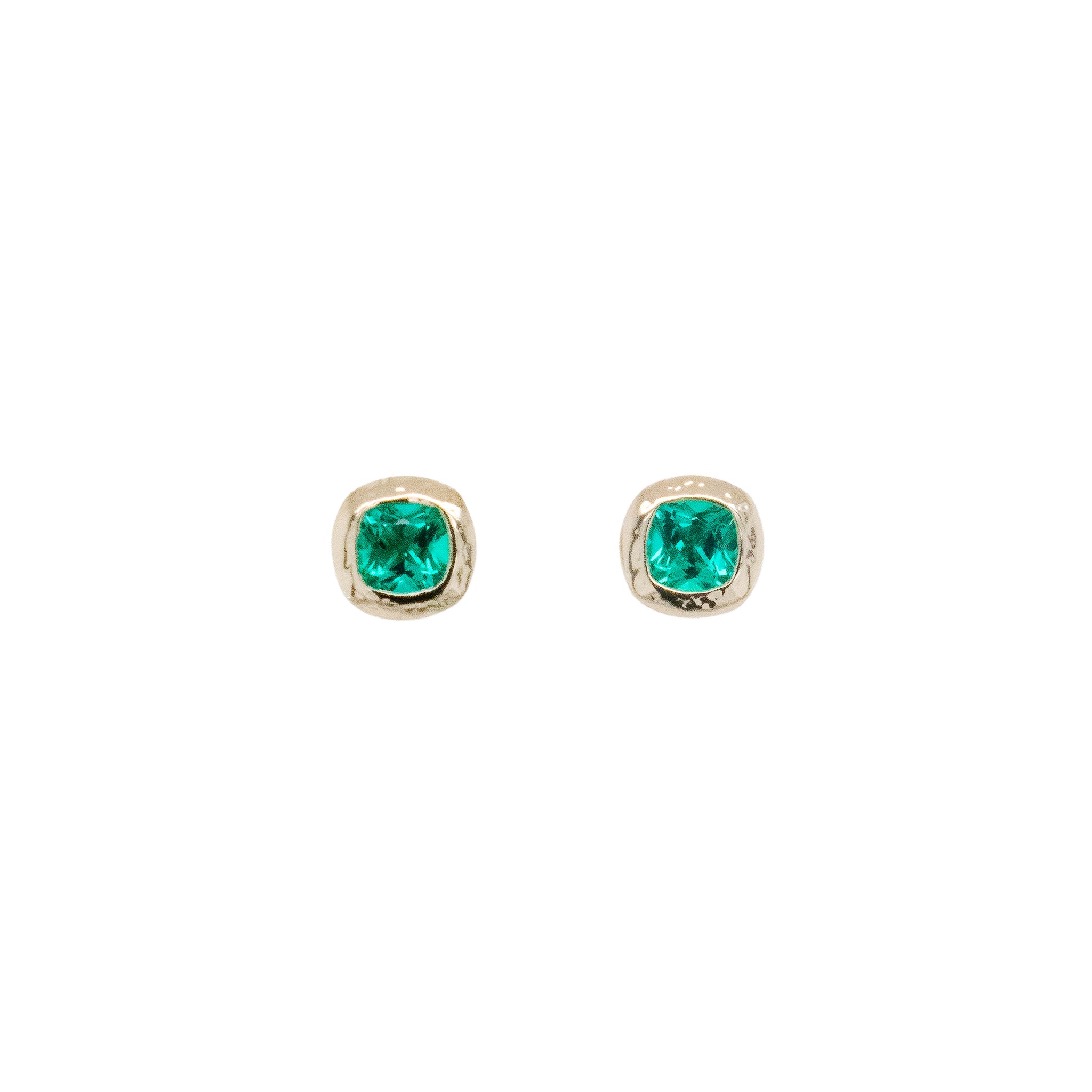 Bedrock Emerald Studs
