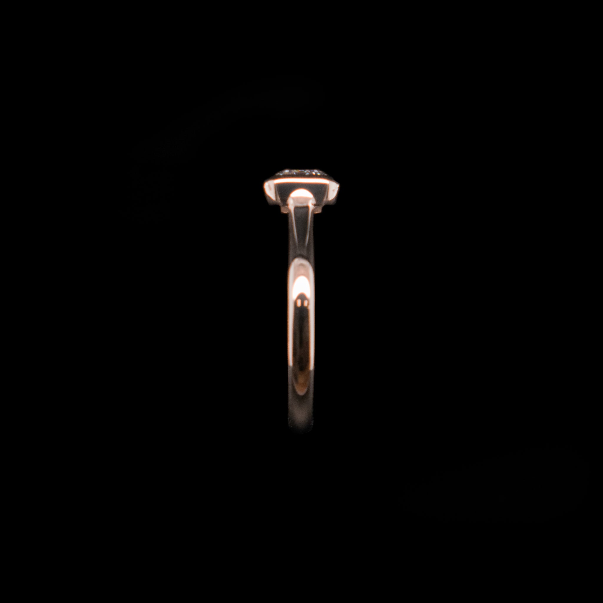 East-West Emerald Cut Diamond Ring