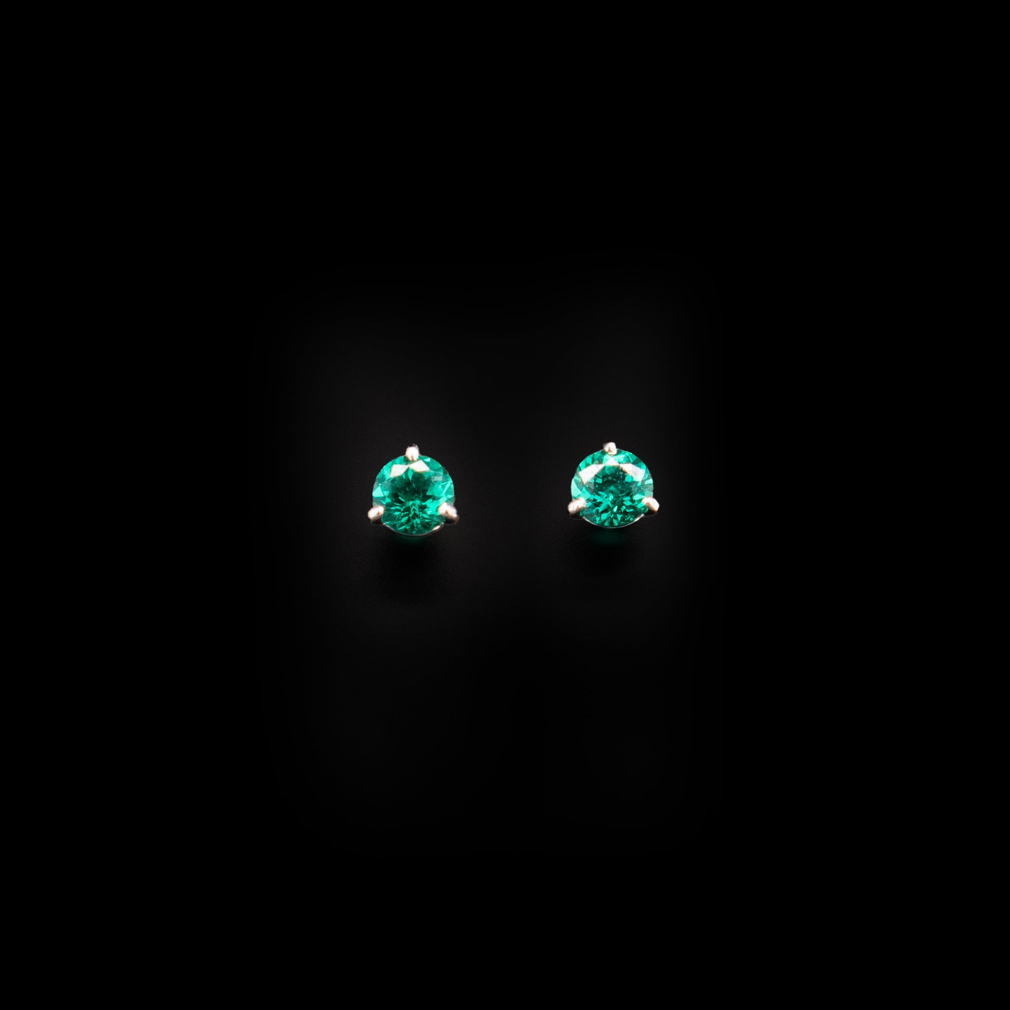 California Emerald Studs (.91cwt)