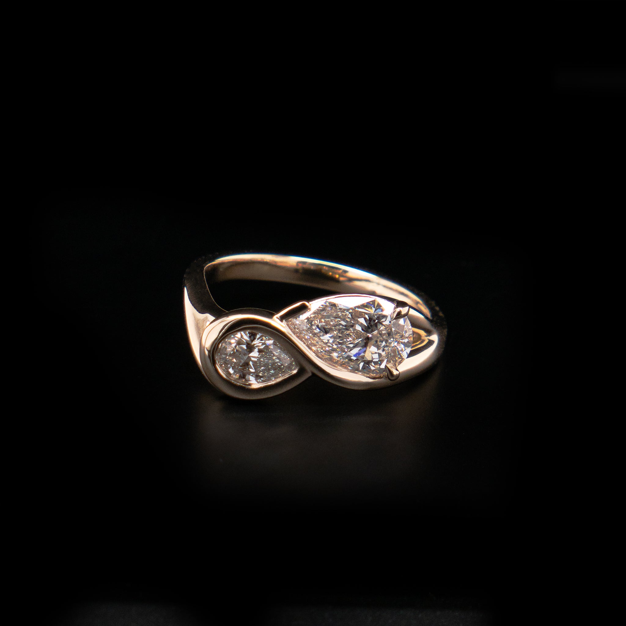 Pear Pair Ring