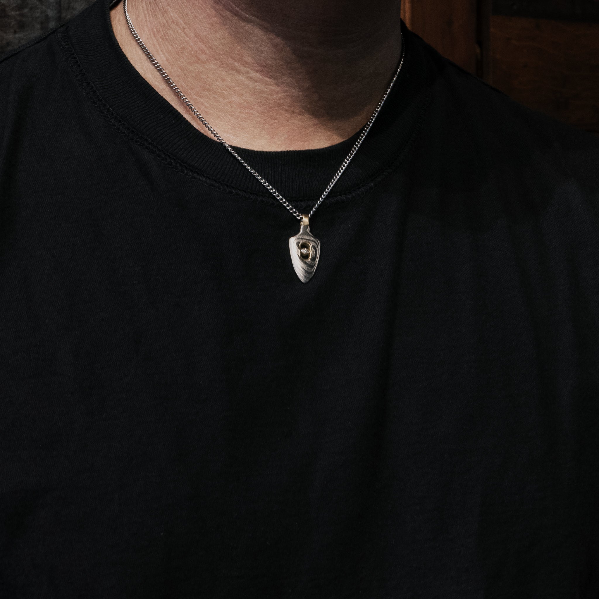Vertical Marquis Yanone Pendant and Chain