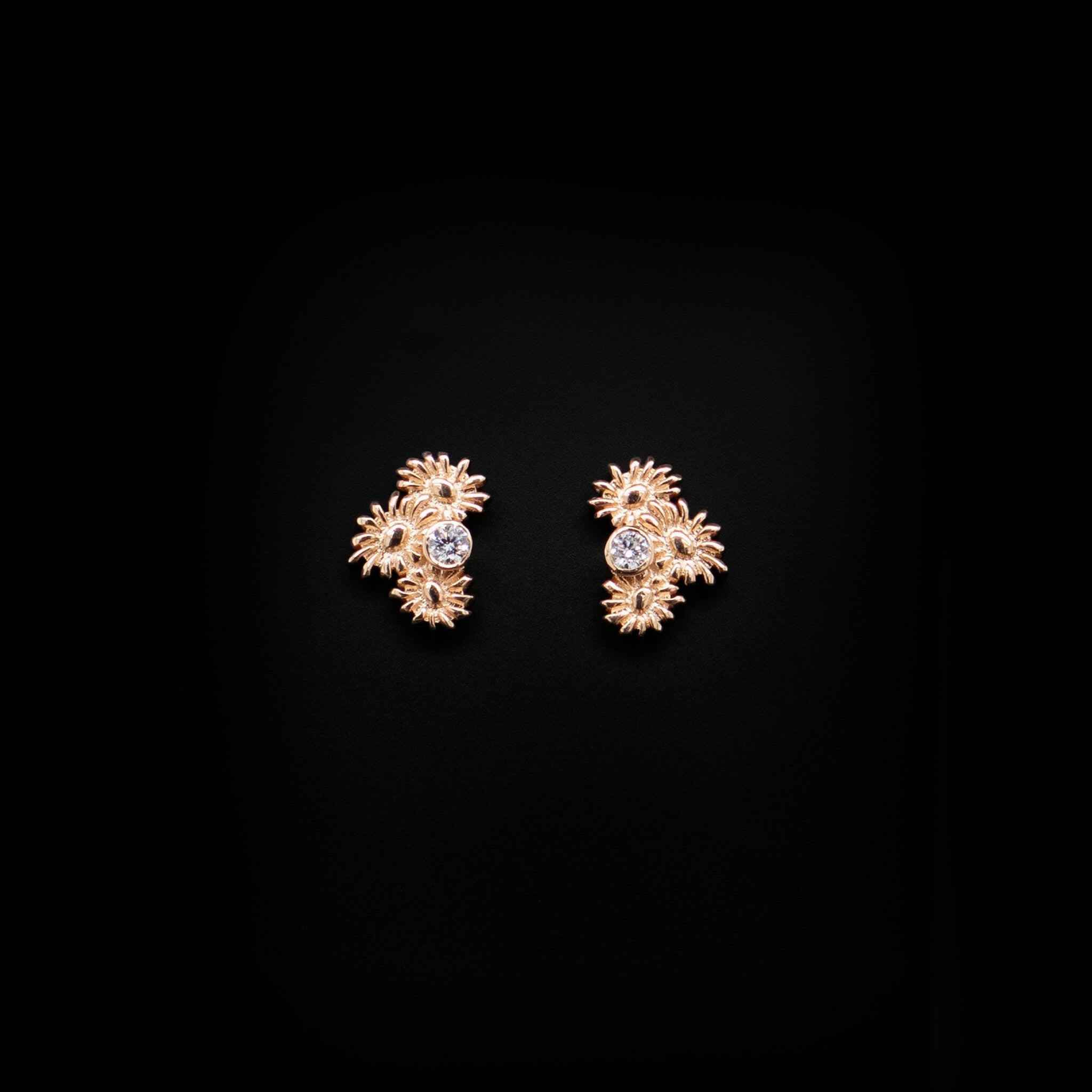 elegant daisy earrings