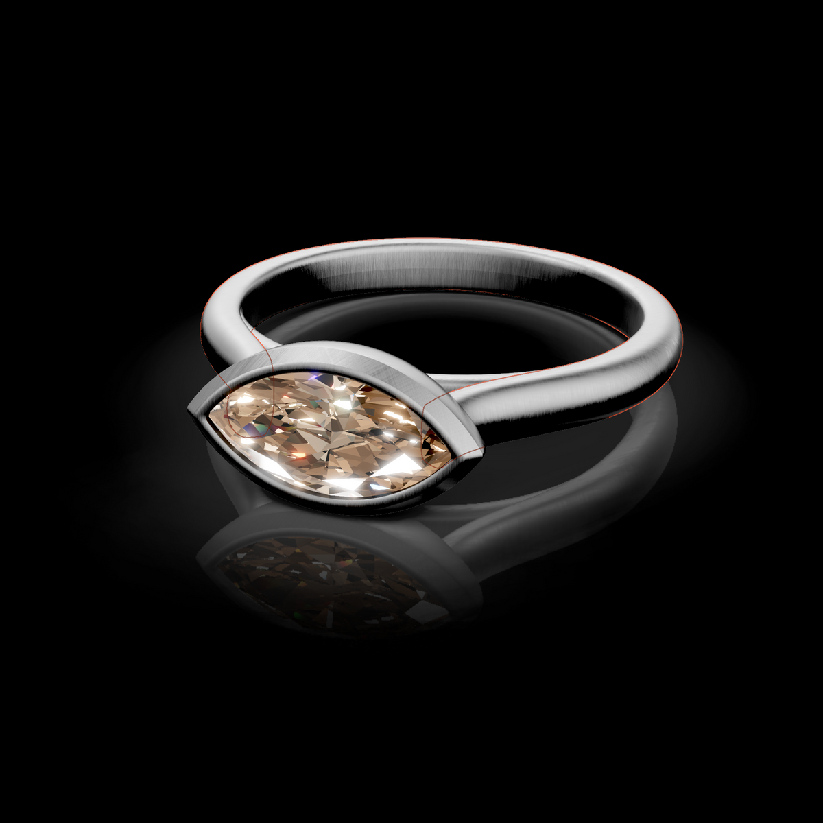 Marquise East-West Ring (Design)