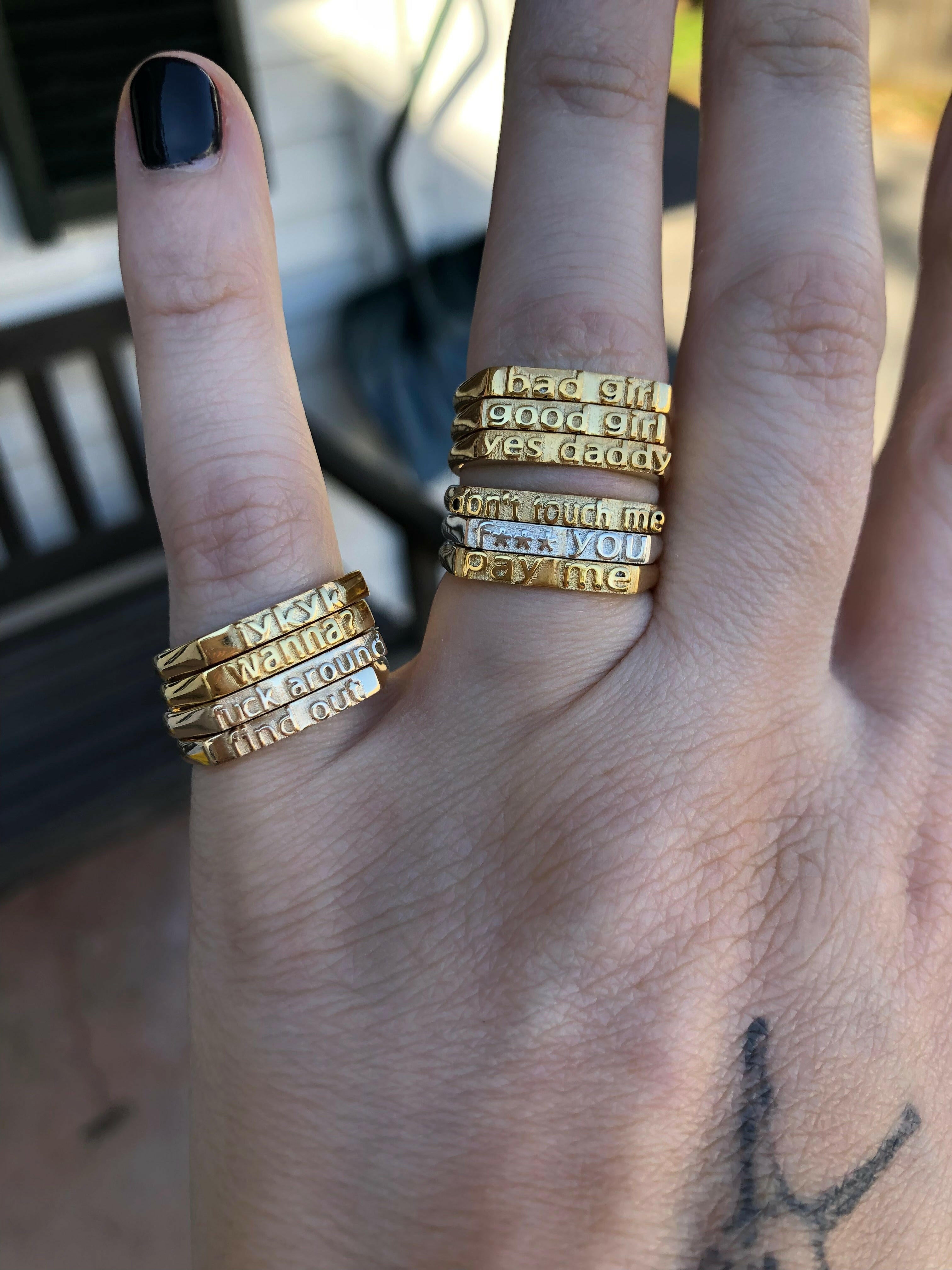 yes daddy - Ilah Cibis Jewelry-Rings