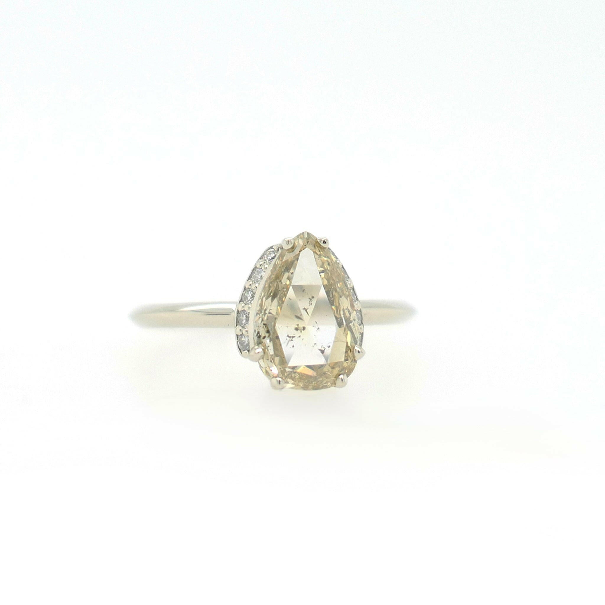 white gold engagement ring