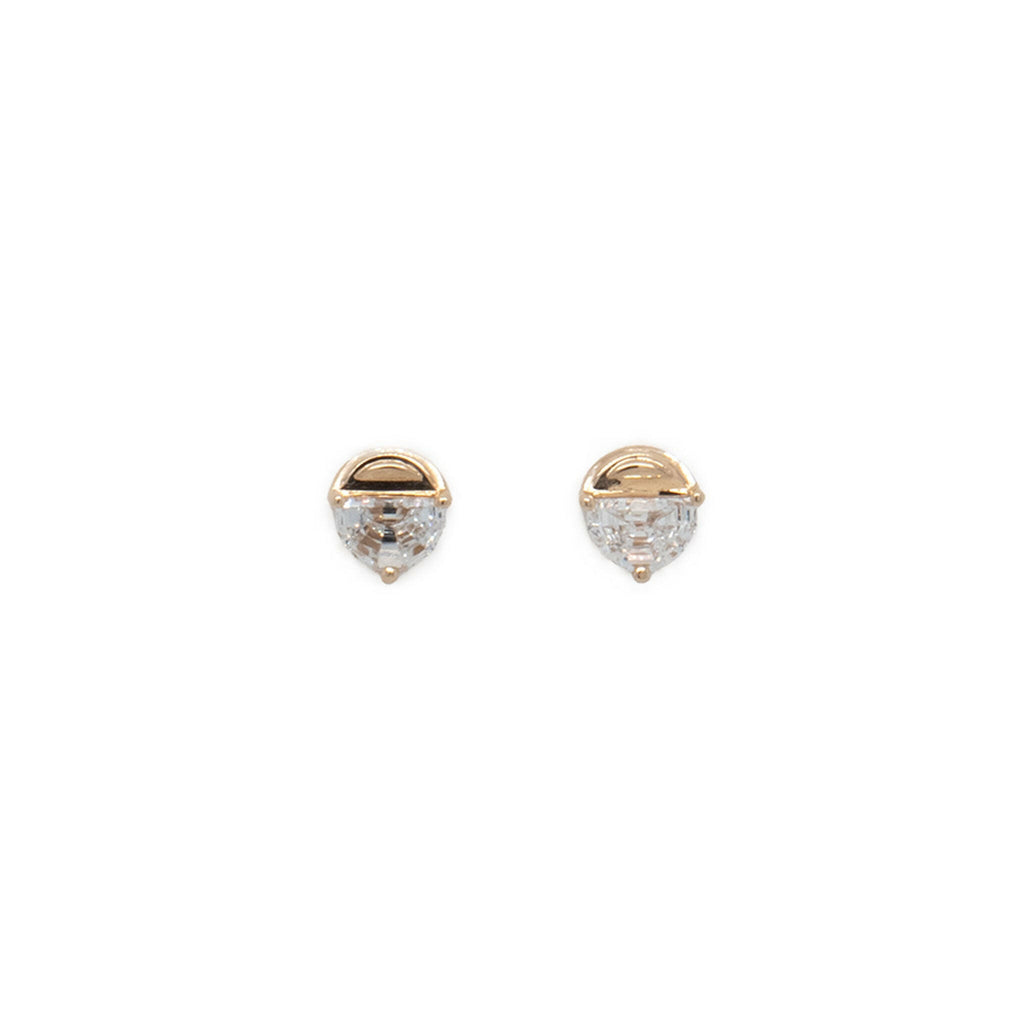 Step Moon Studs