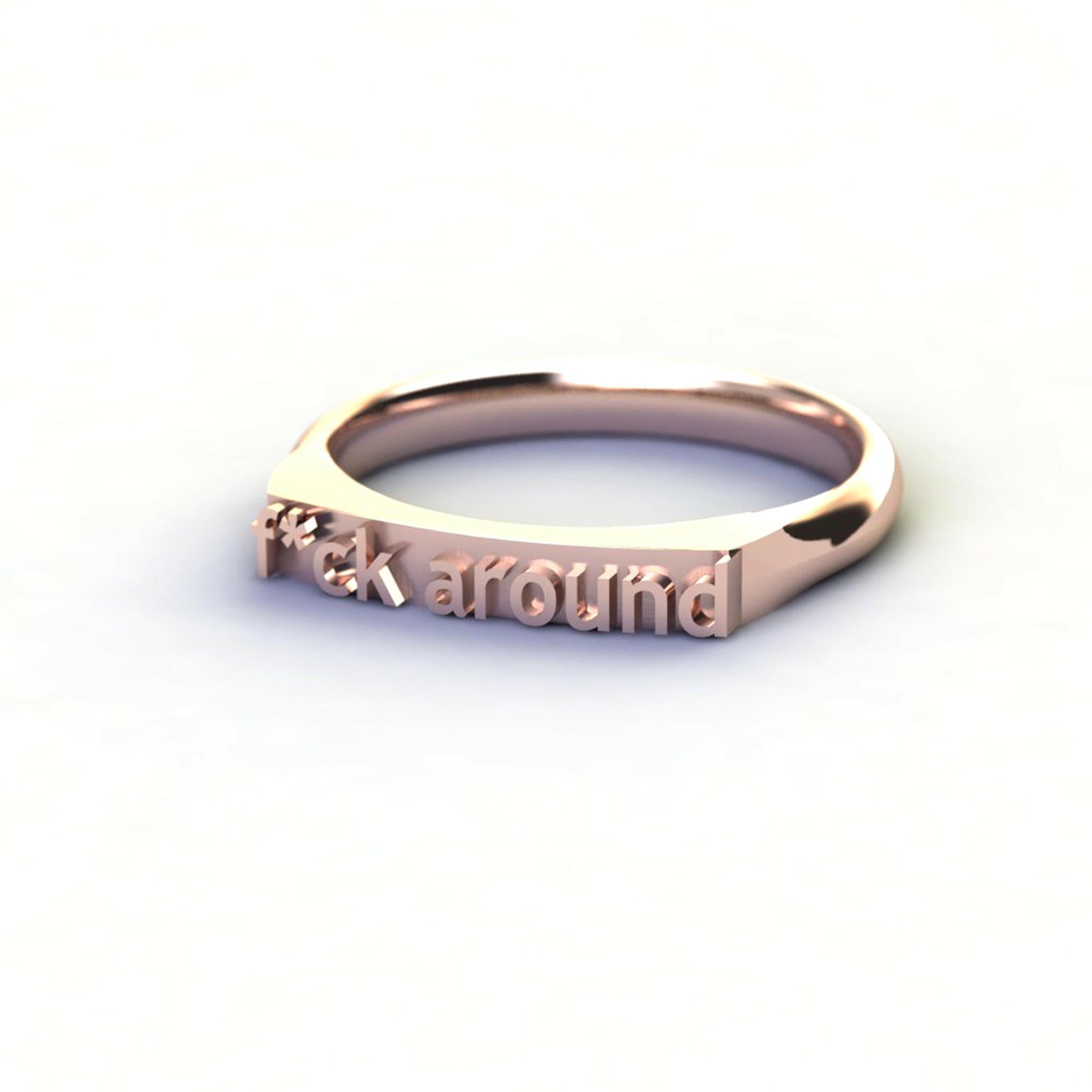 f*ck around - Ilah Cibis Jewelry-Rings