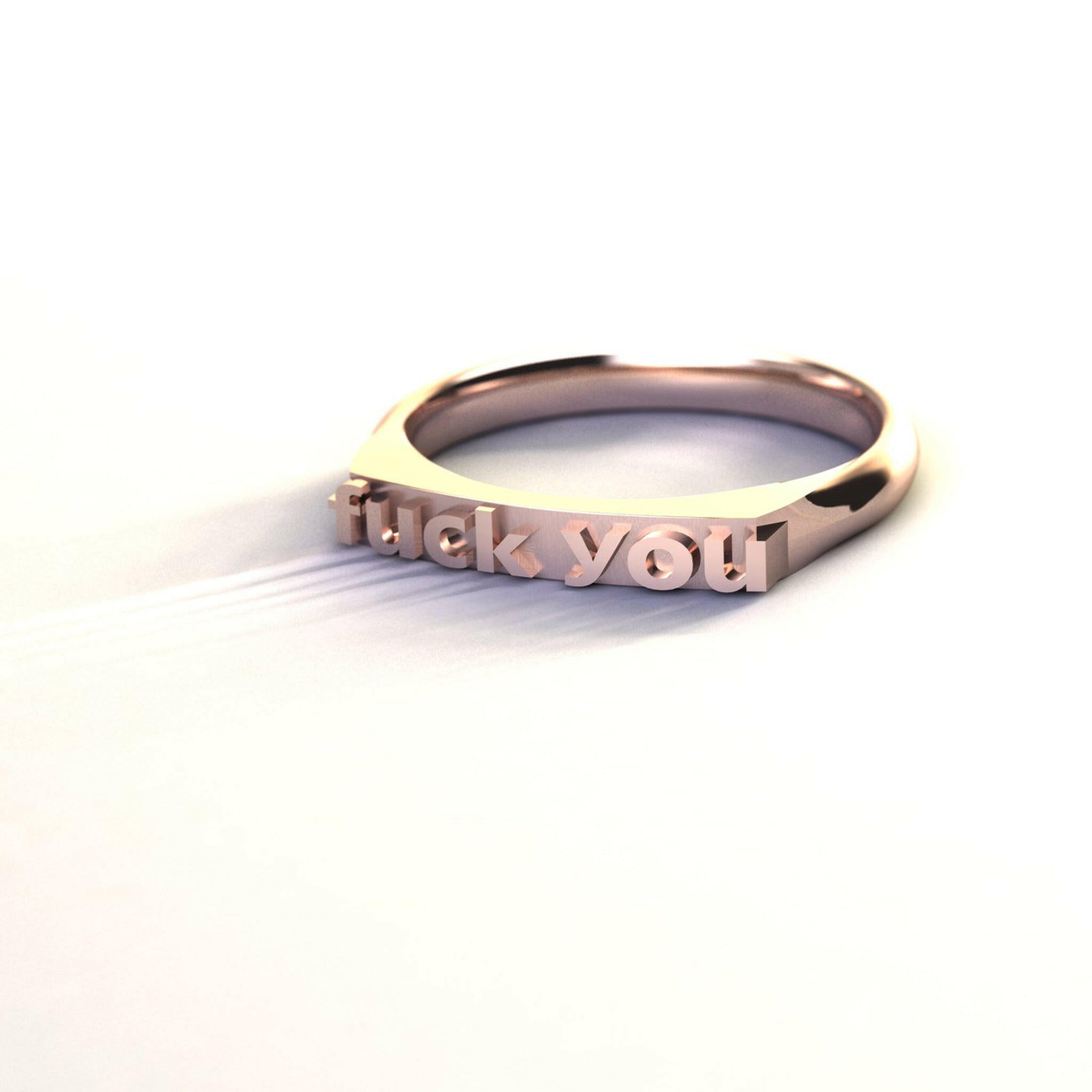 fuck you - Ilah Cibis Jewelry-Rings