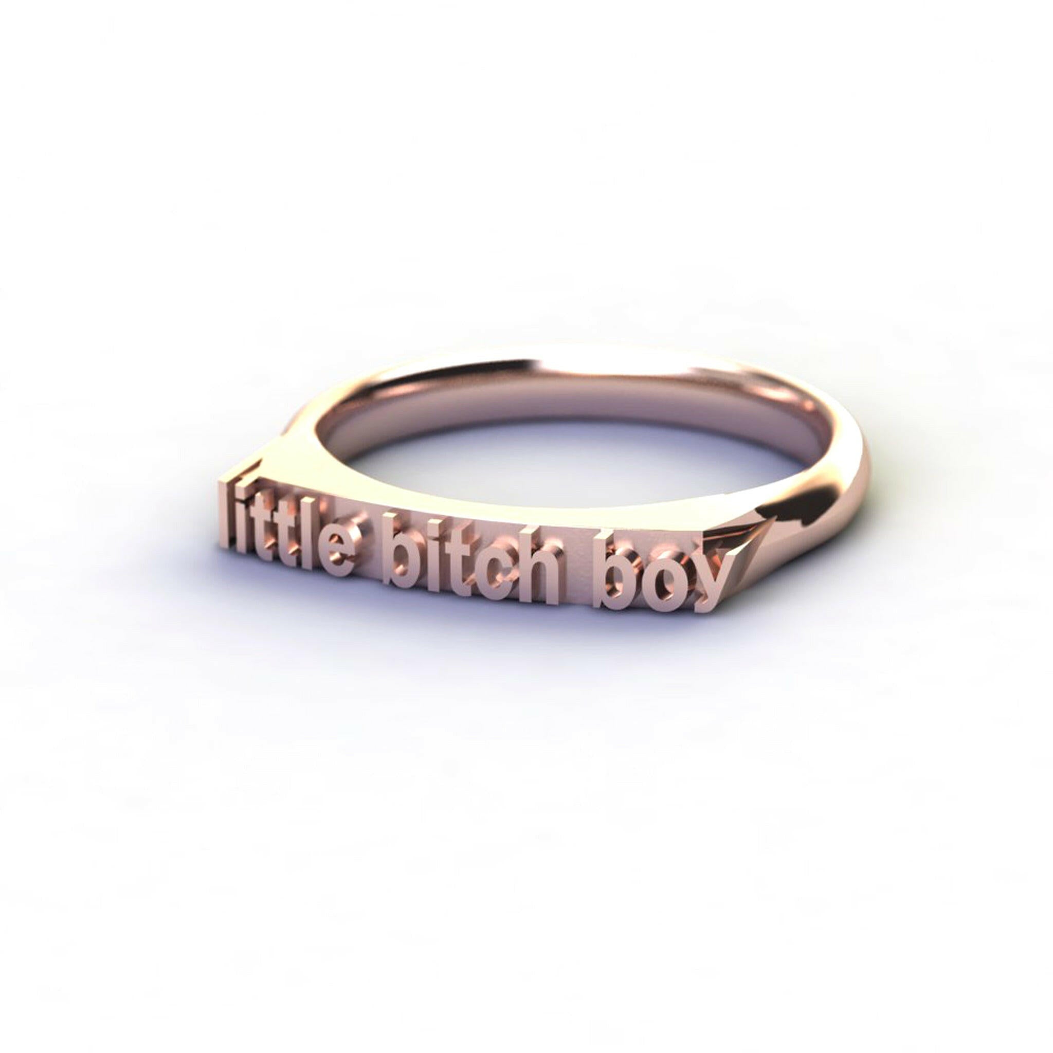 little bitch boy - Ilah Cibis Jewelry-Rings