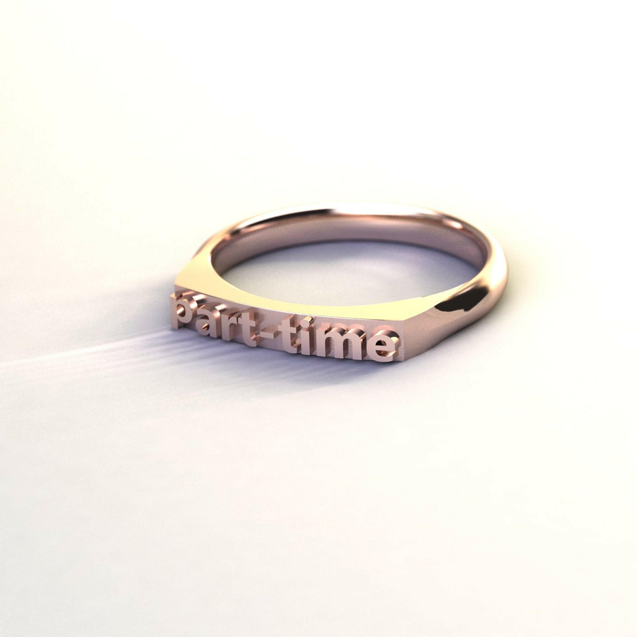 silver word ring
